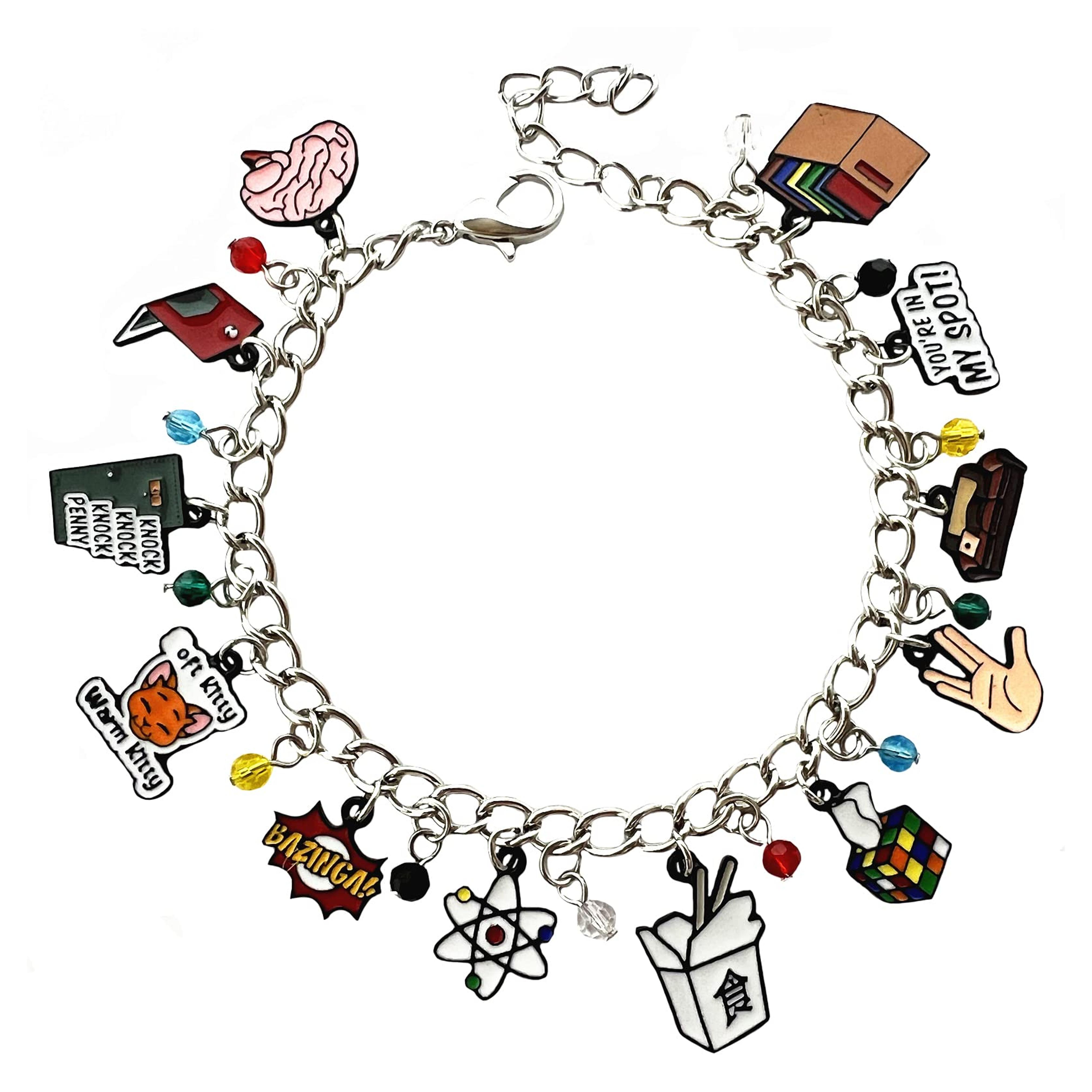 Amazon.com: MVCBVVV The Big Bang Thery Charm Bracelet Original Design The Big Bng Theory Bracelet Gifts for Men woman girl: Clothing, Shoes & Jewelry