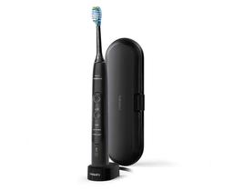 PHILIPS Sonicare Expertclean 7300 Sonic Electric Toothbrush 3 Mode and Intensity, Built-In Sensor and Smart Brush Head Recognition, Black, Hx9618, 01