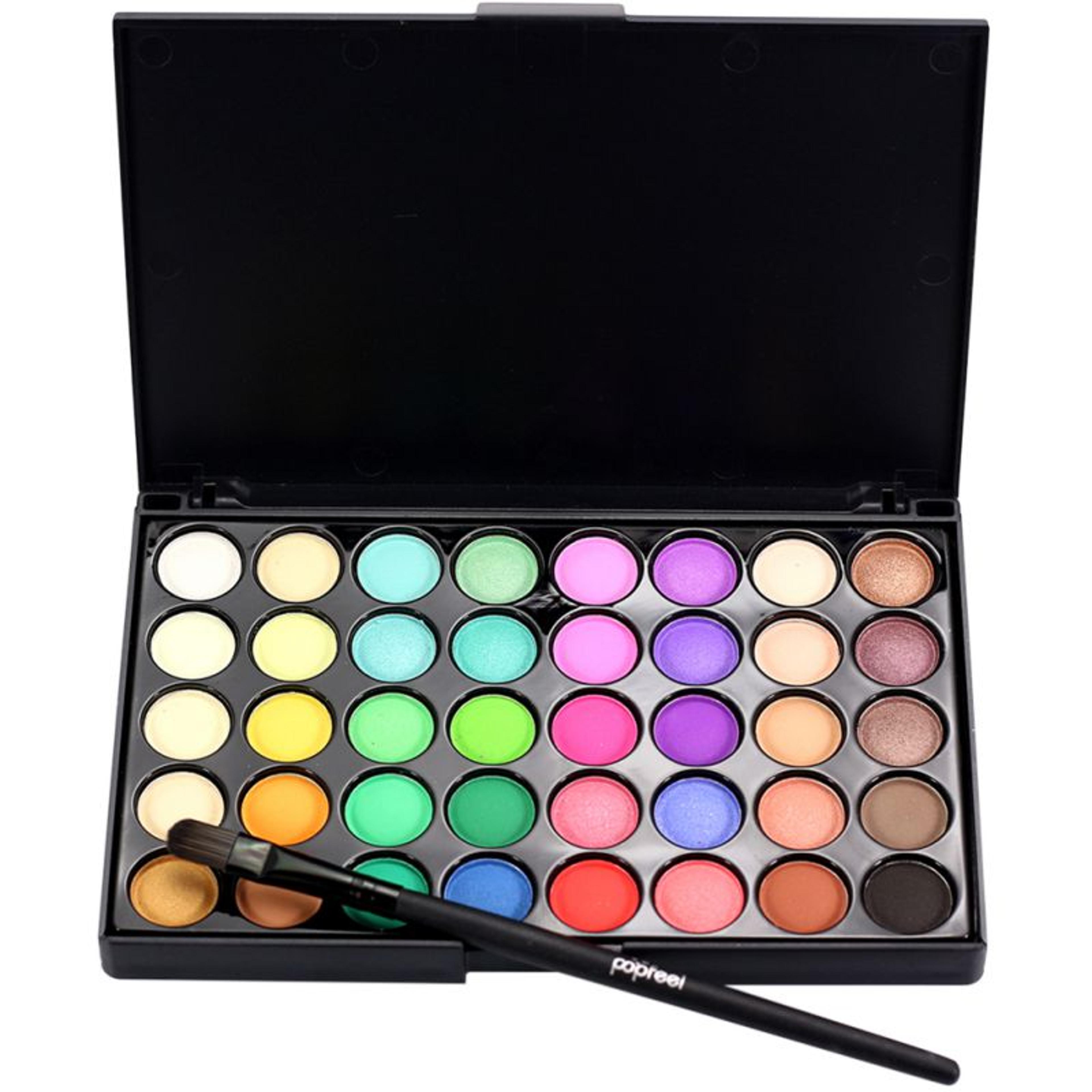 Mancro Cosmetic Matte Eyeshadow Cream Makeup Palette Shimmer Set 40 Color+ Brush Set - Walmart.com