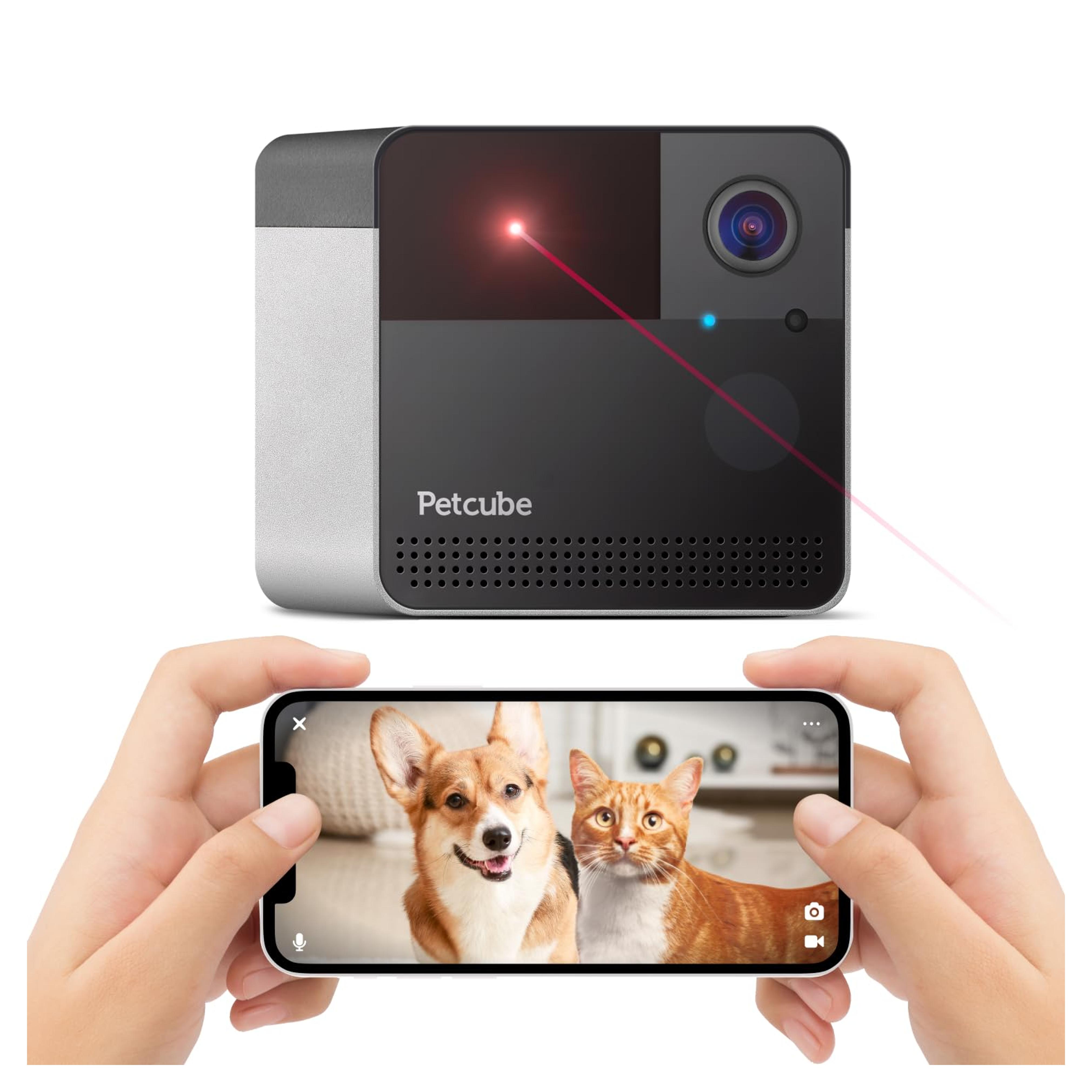 Amazon.com: Petcube Play 2 Wi-Fi Pet Camera with Laser Toy for Cats & Dogs, 1080P HD Video, 160° Full-Room View, 2-Way Audio, Sound/Motion Alerts, Night Vision, Pet Monitoring App : Pet Supplies