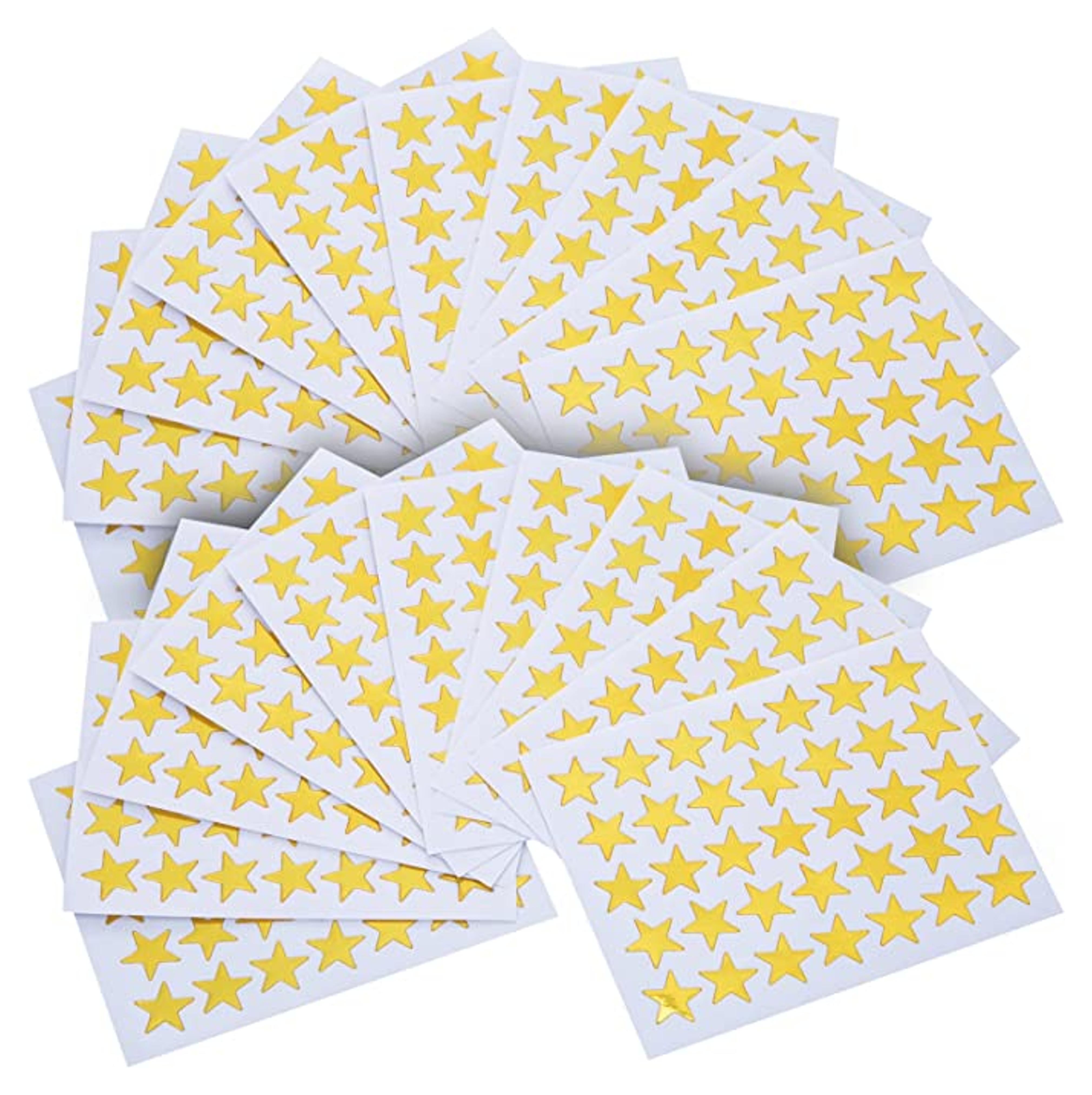 Amazon.com: EBOOT Star Stickers 1750 Count Self-Adhesive Stickers Stars (Gold) : Toys & Games