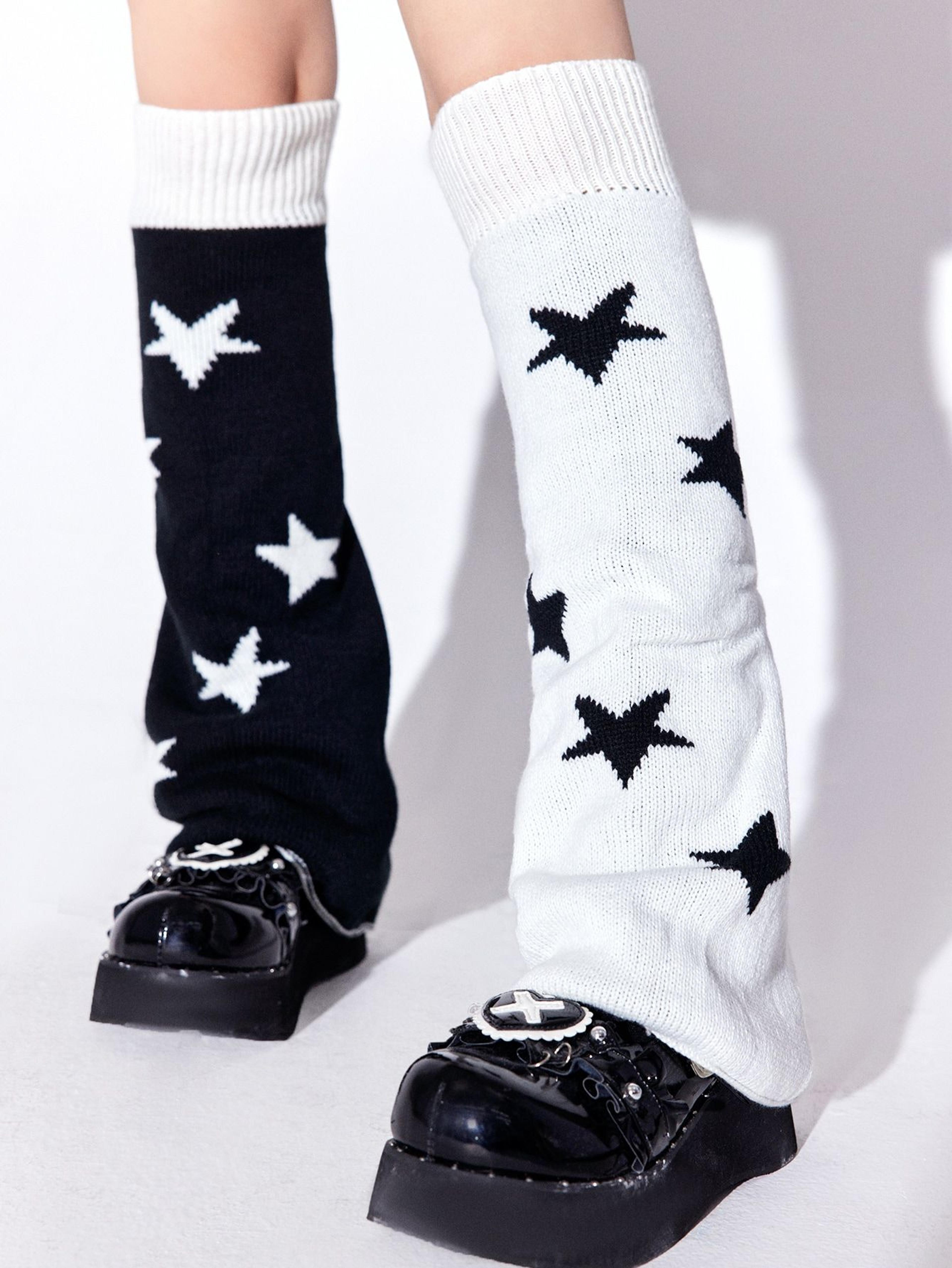 Star Pattern Leg Warmers