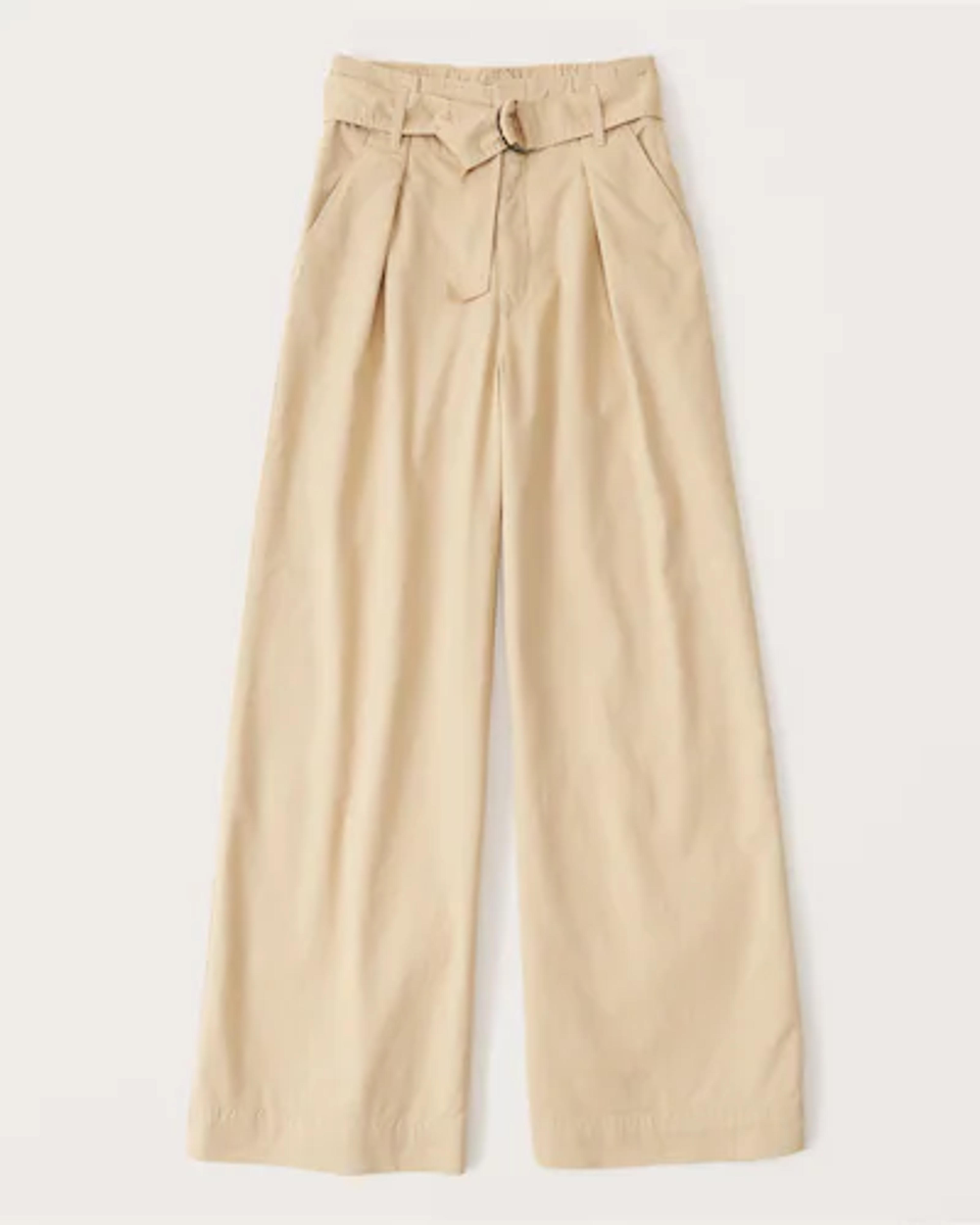 Women's Belted Ultra-Wide Leg Pants | Women's Clearance | Abercrombie.com