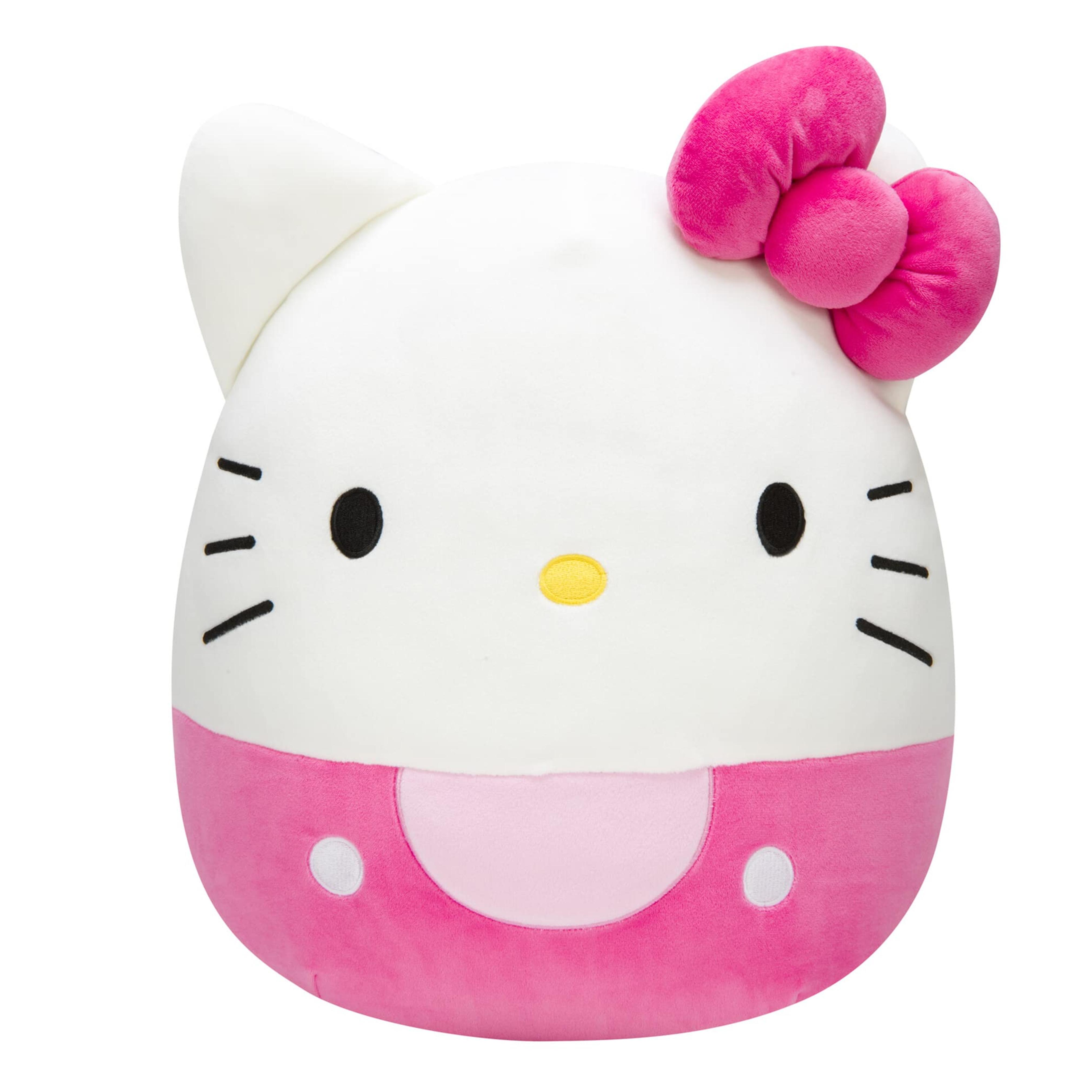 Squishmallows Hello Kitty Pink Bow & Shorts 14-Inch Plush - Sanrio Ultrasoft Stuffed Animal Large Plush Toy, Official Kellytoy Plush
