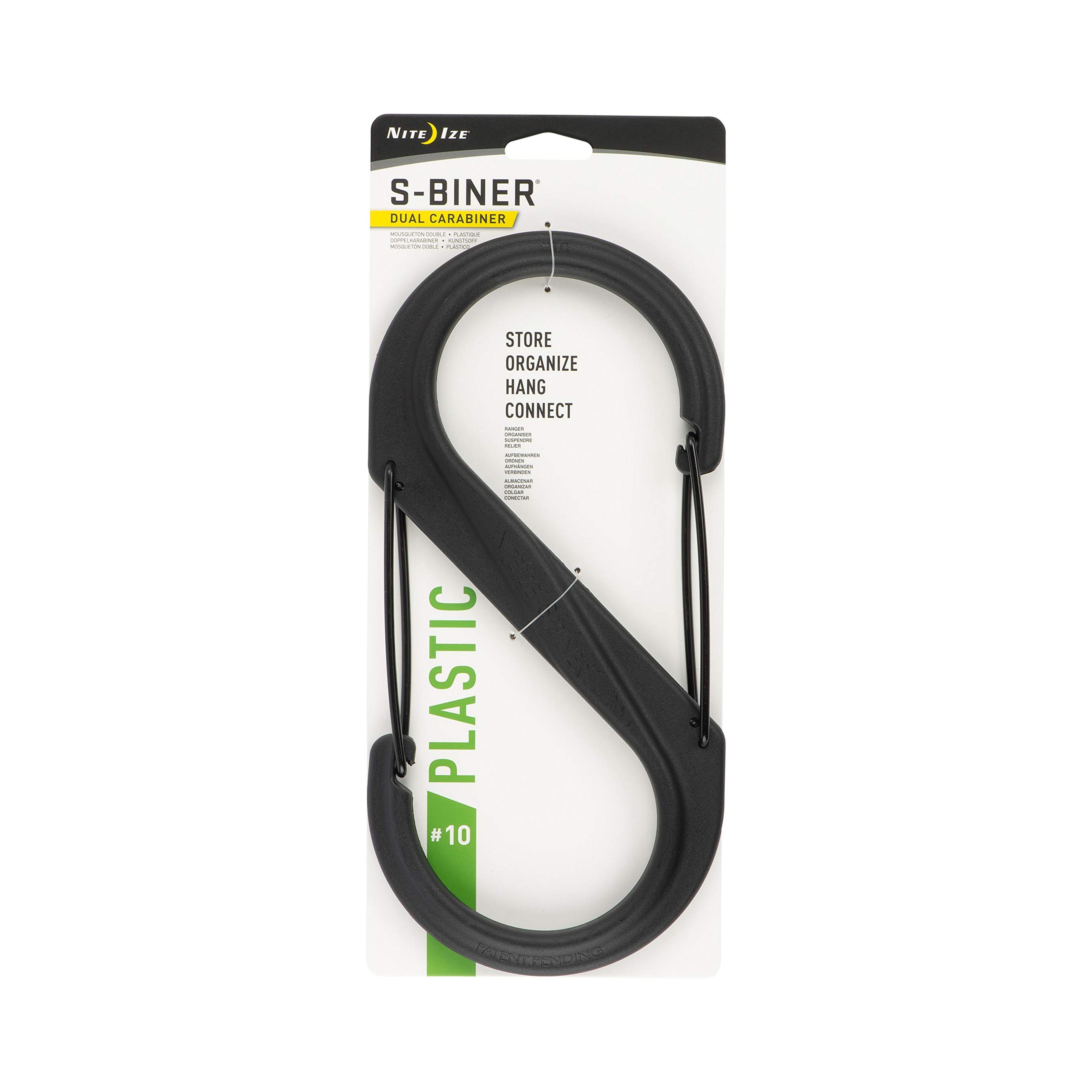 Amazon.com: Carabiner Clip, 10-3/8 in., Plastic, Black : Sports & Outdoors