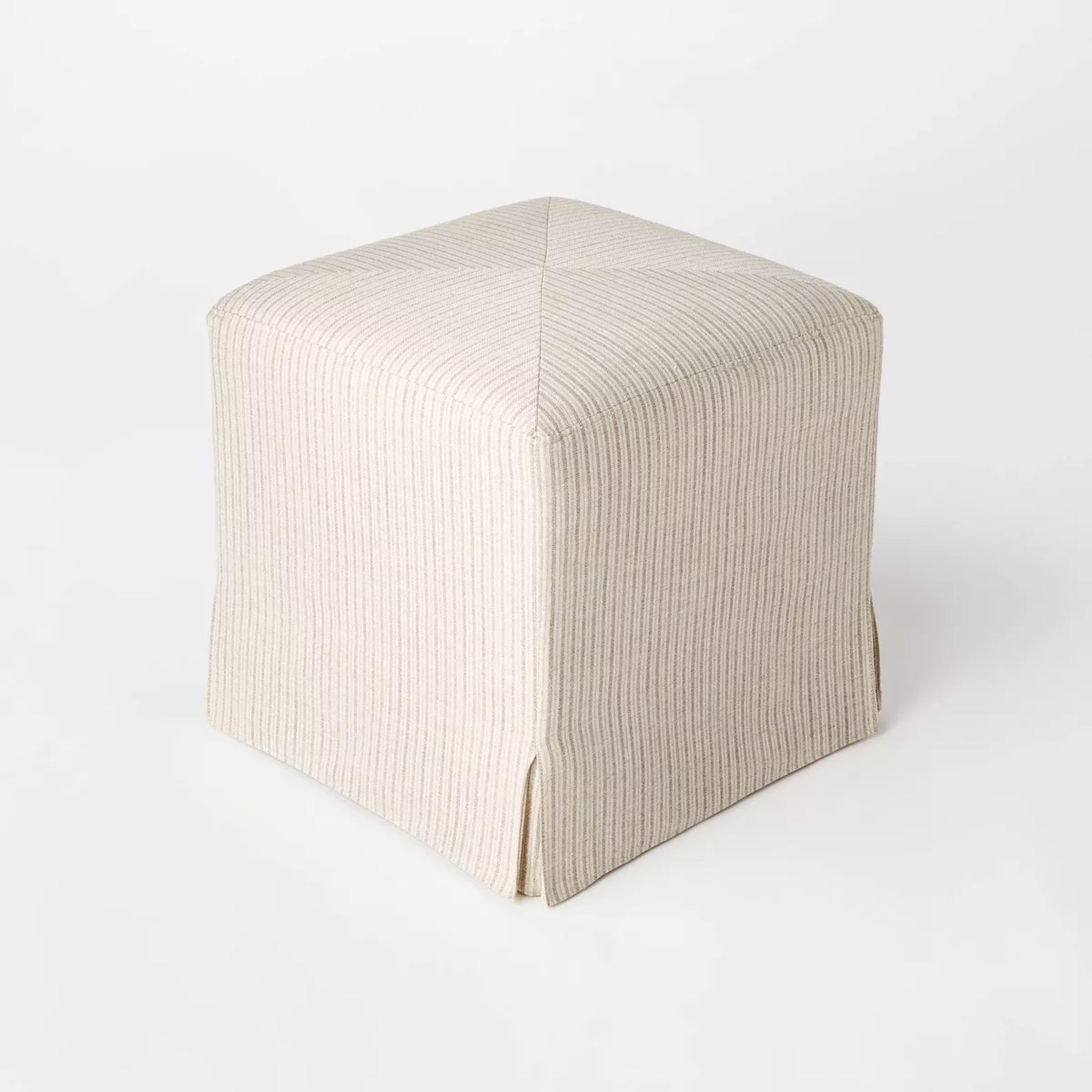 Lynwood Slipcover Style Cube Non-removable Gray - Threshold™ Designed With Studio Mcgee : Target