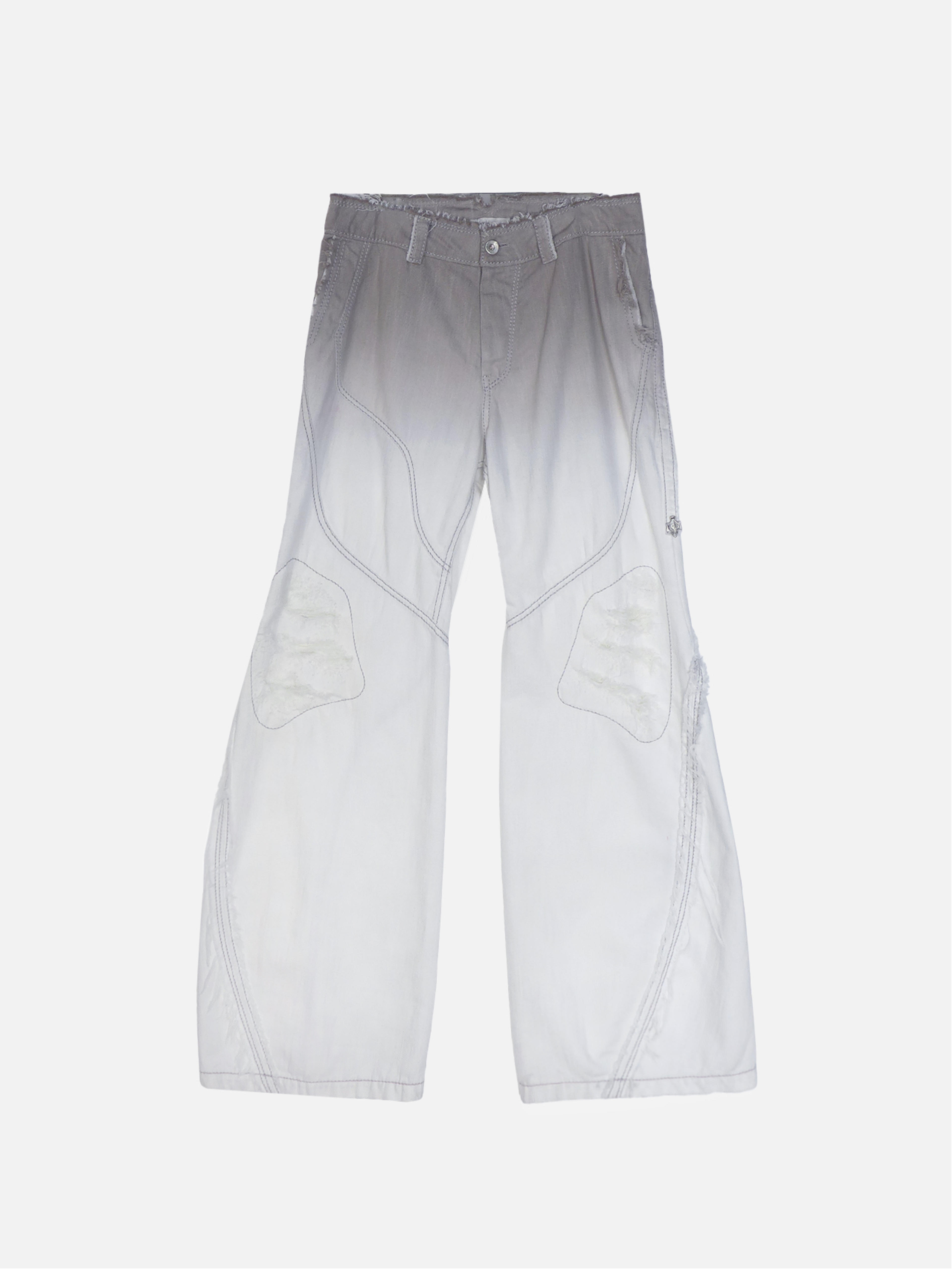 AESYNCTX - DISTRESSED PANTS (RUST WHITE)