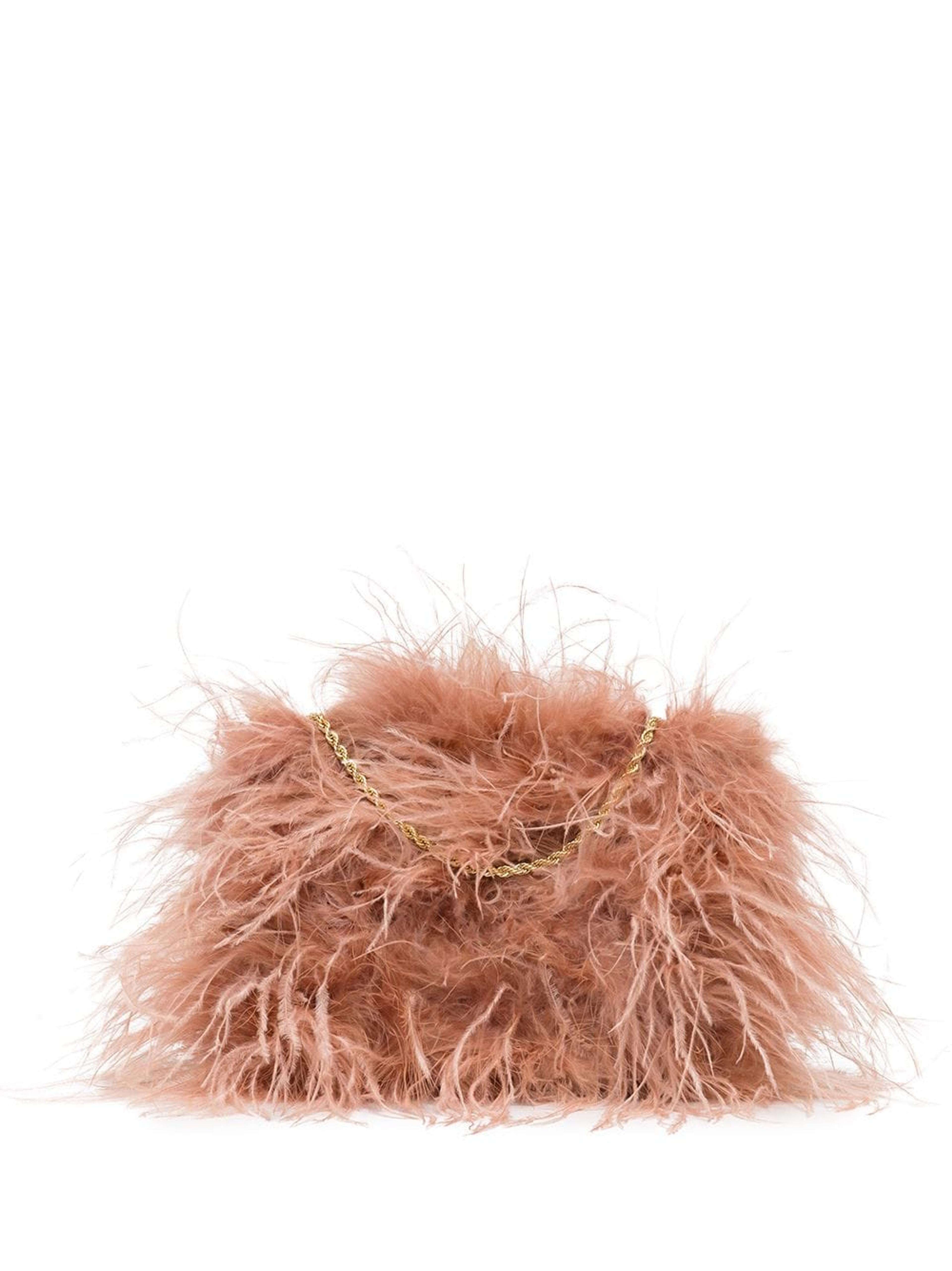 Loeffler Randall Zahara Feather Clutch Bag - Farfetch