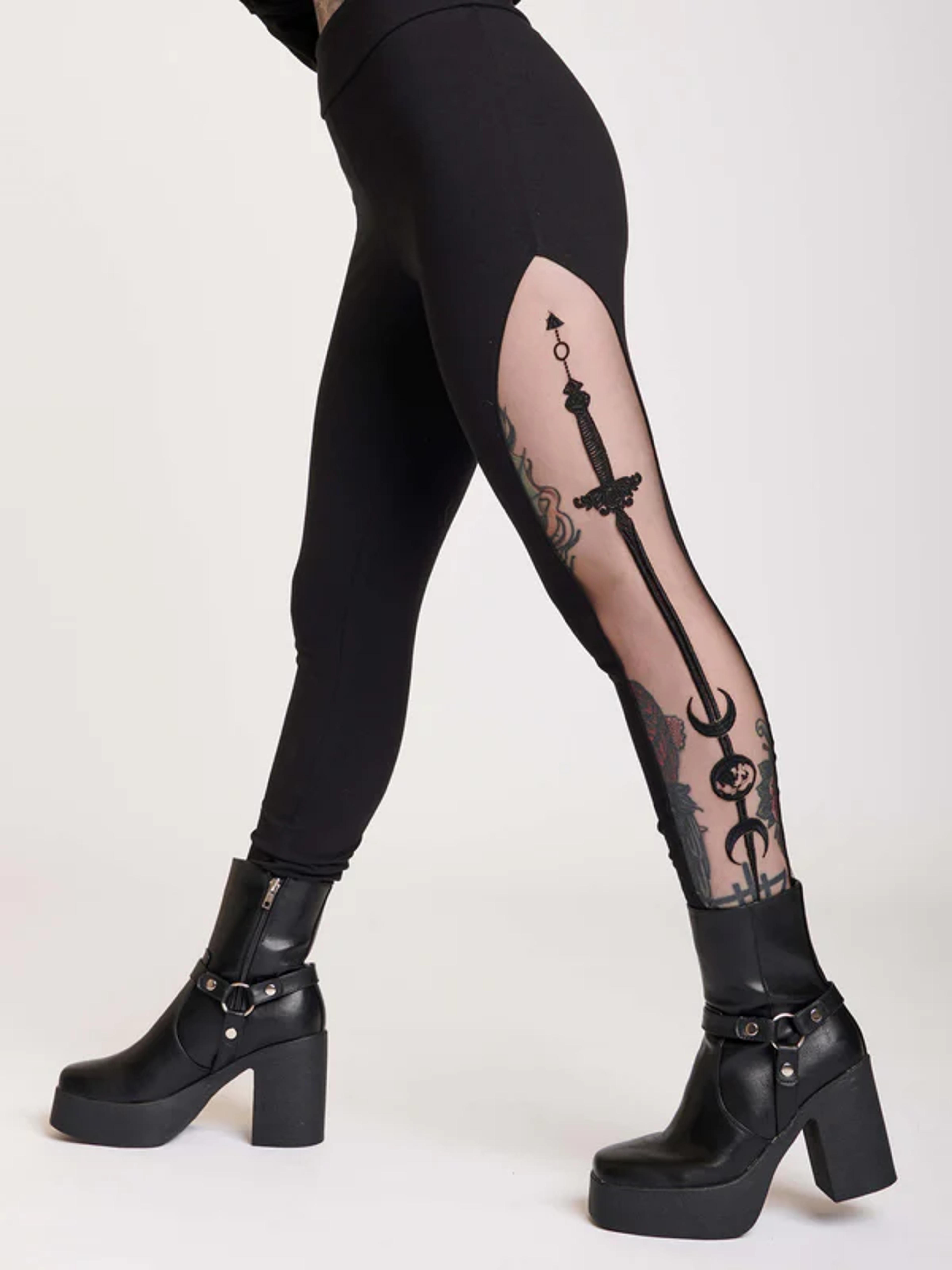Embroidered Sword Legging
