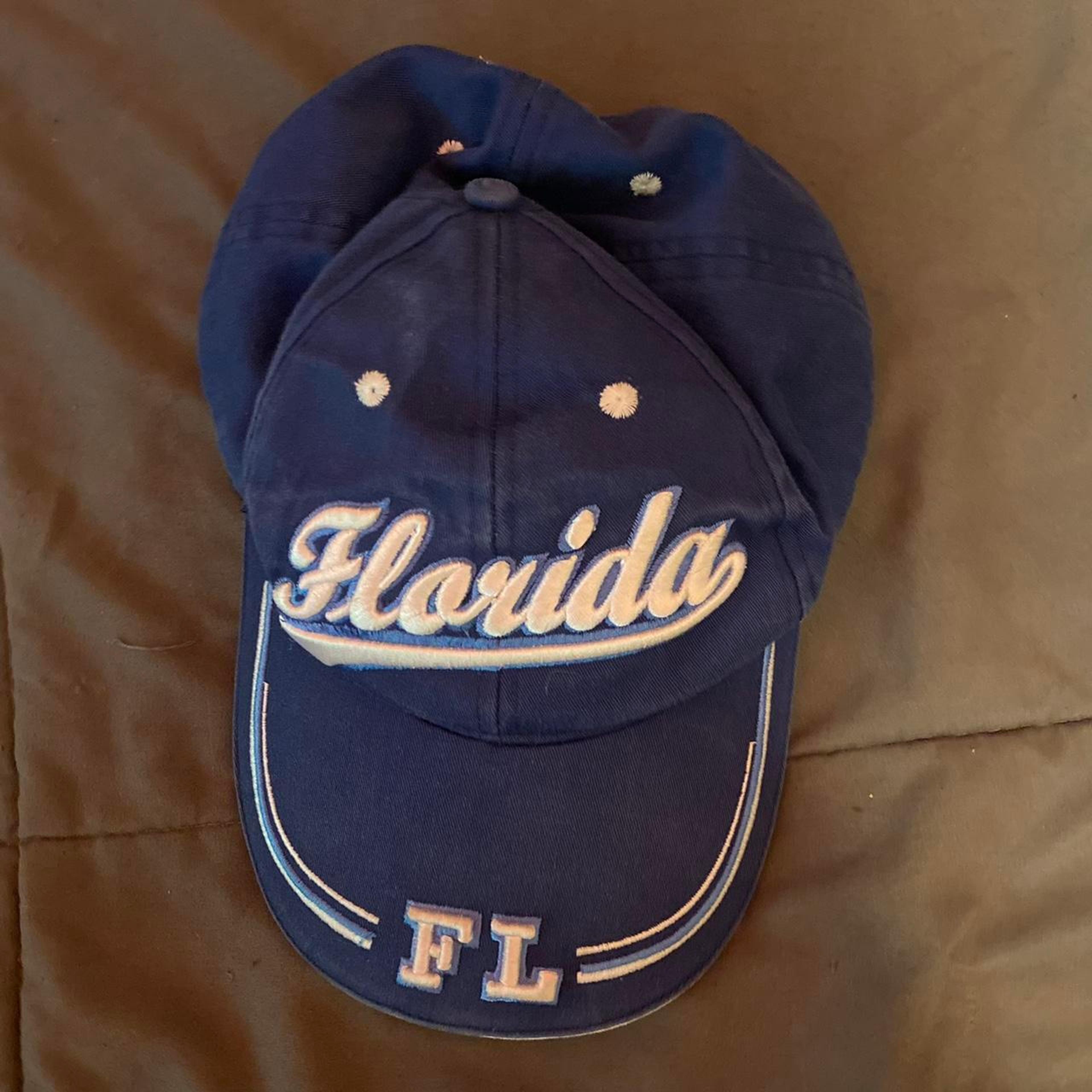 vintage florida baseball cap slight signs of wear... - Depop