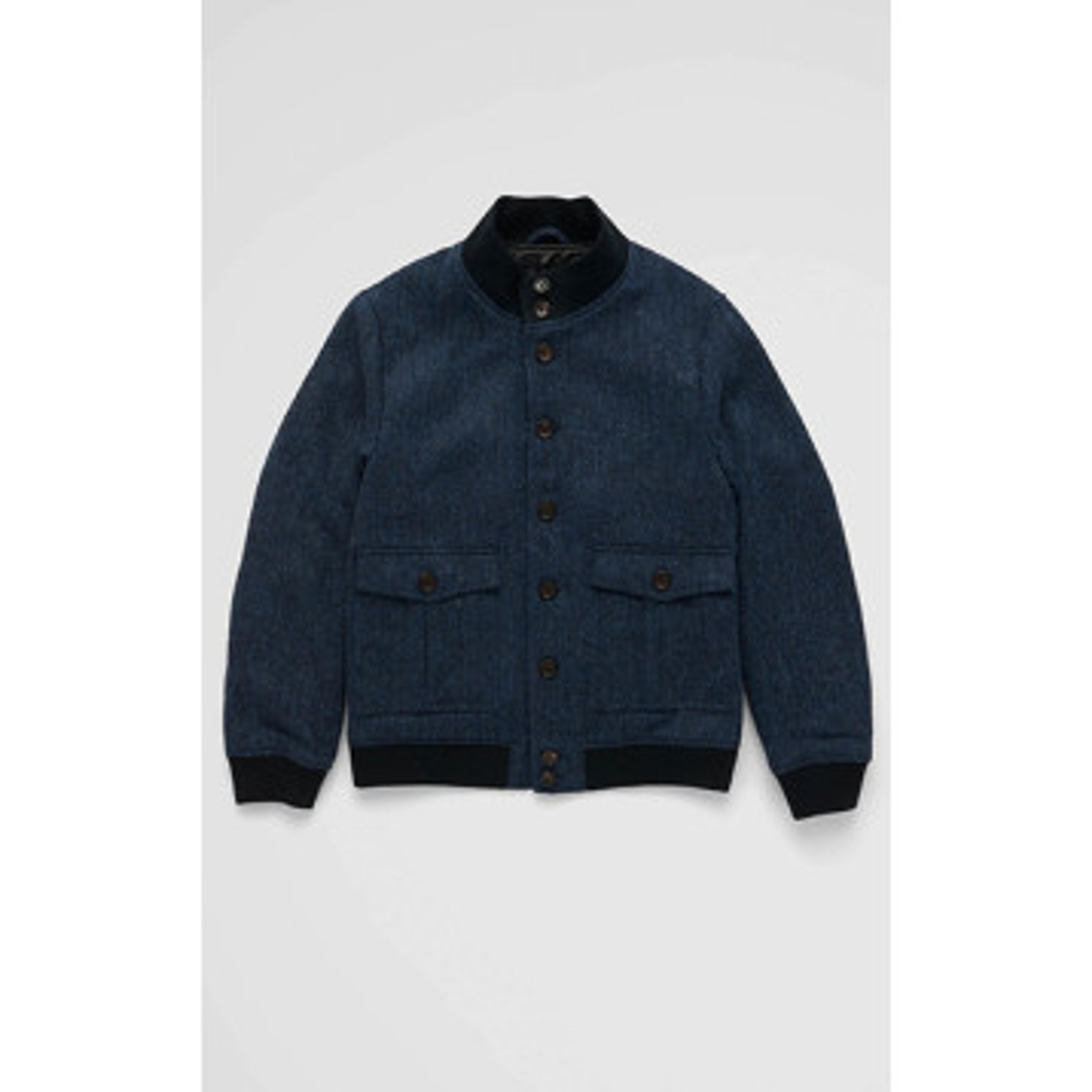 Kenneth Mackenzie - Blue Herringbone - Flight Jacket