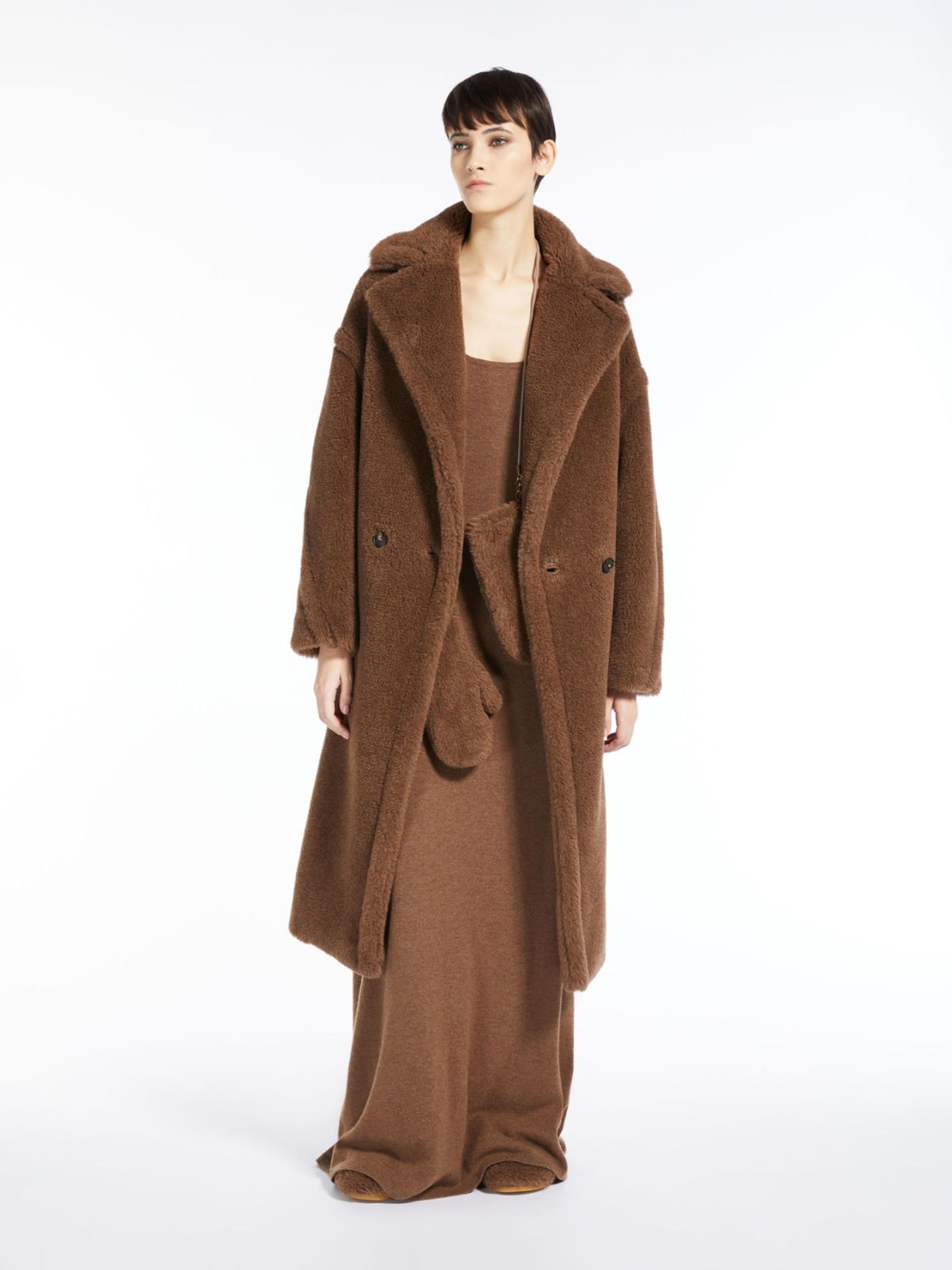 Teddy Bear Icon Coat in alpaca and cashmere, tobacco | "NUEVO" Max Mara