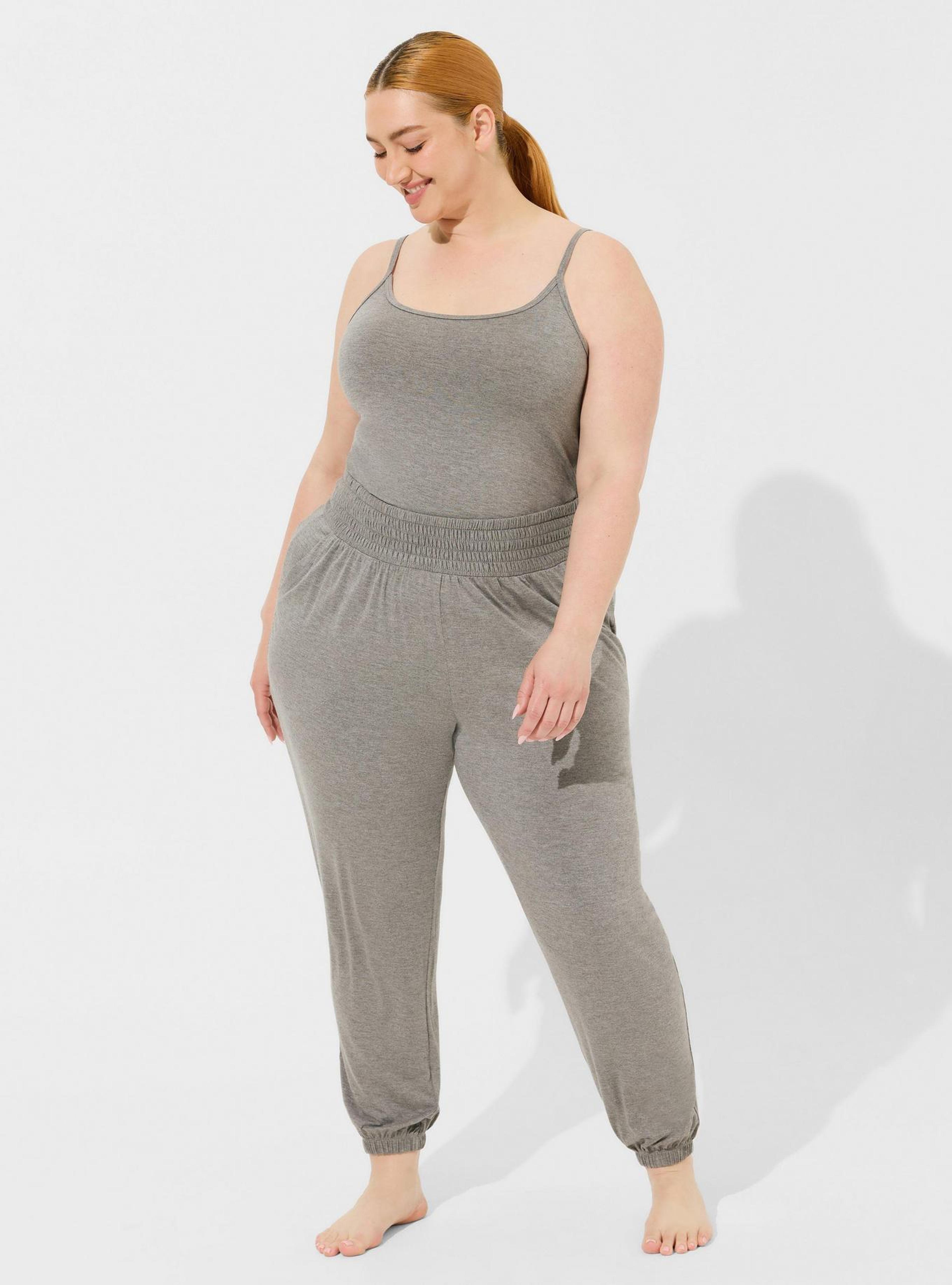 Plus Size - Super Soft Crop Smocked Lounge Jogger - Torrid