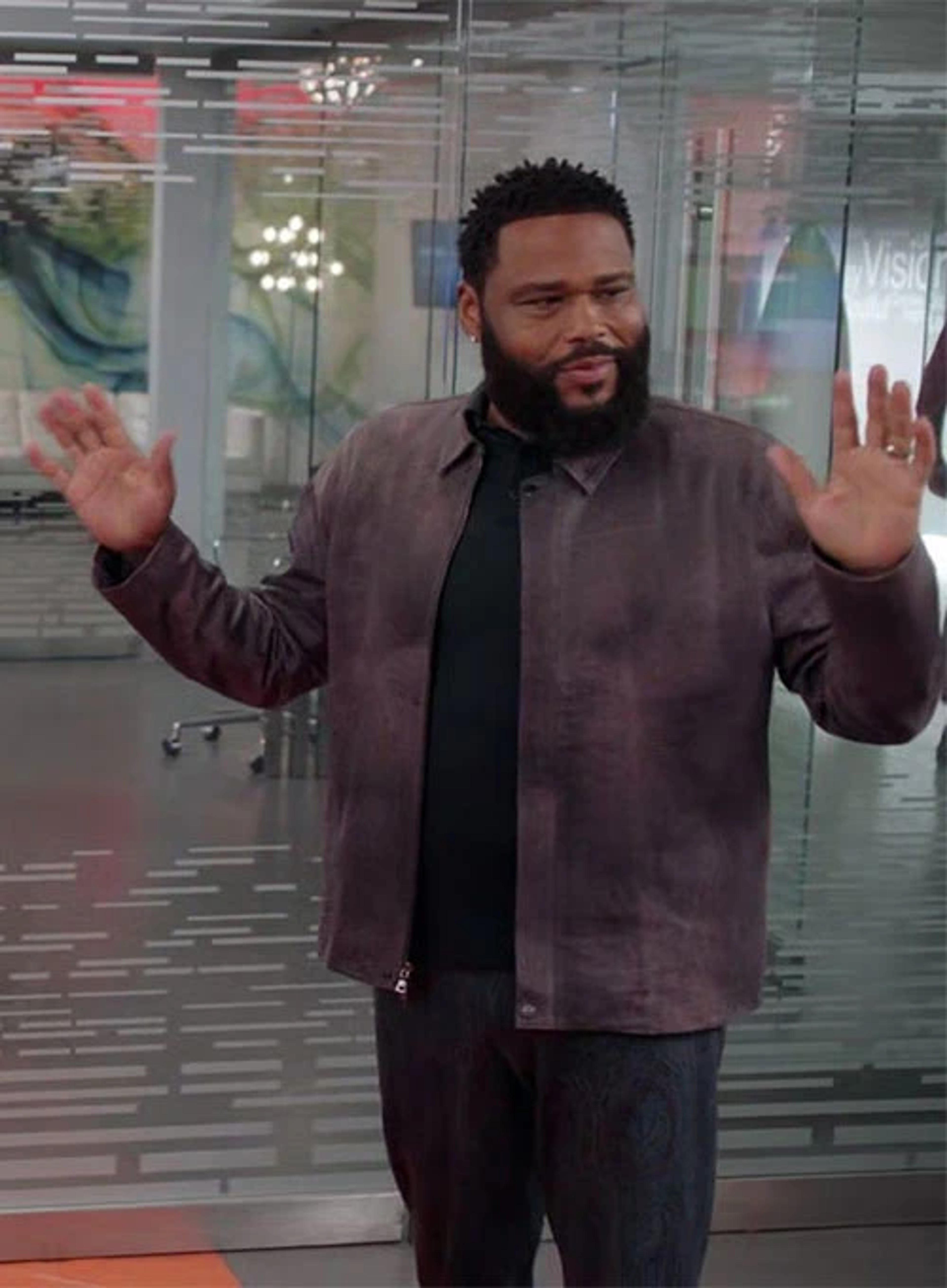 Anthony Anderson Black-ish Leather Jacket : Made To Measure Custom Jeans For Men & Women, MakeYourOwnJeans®