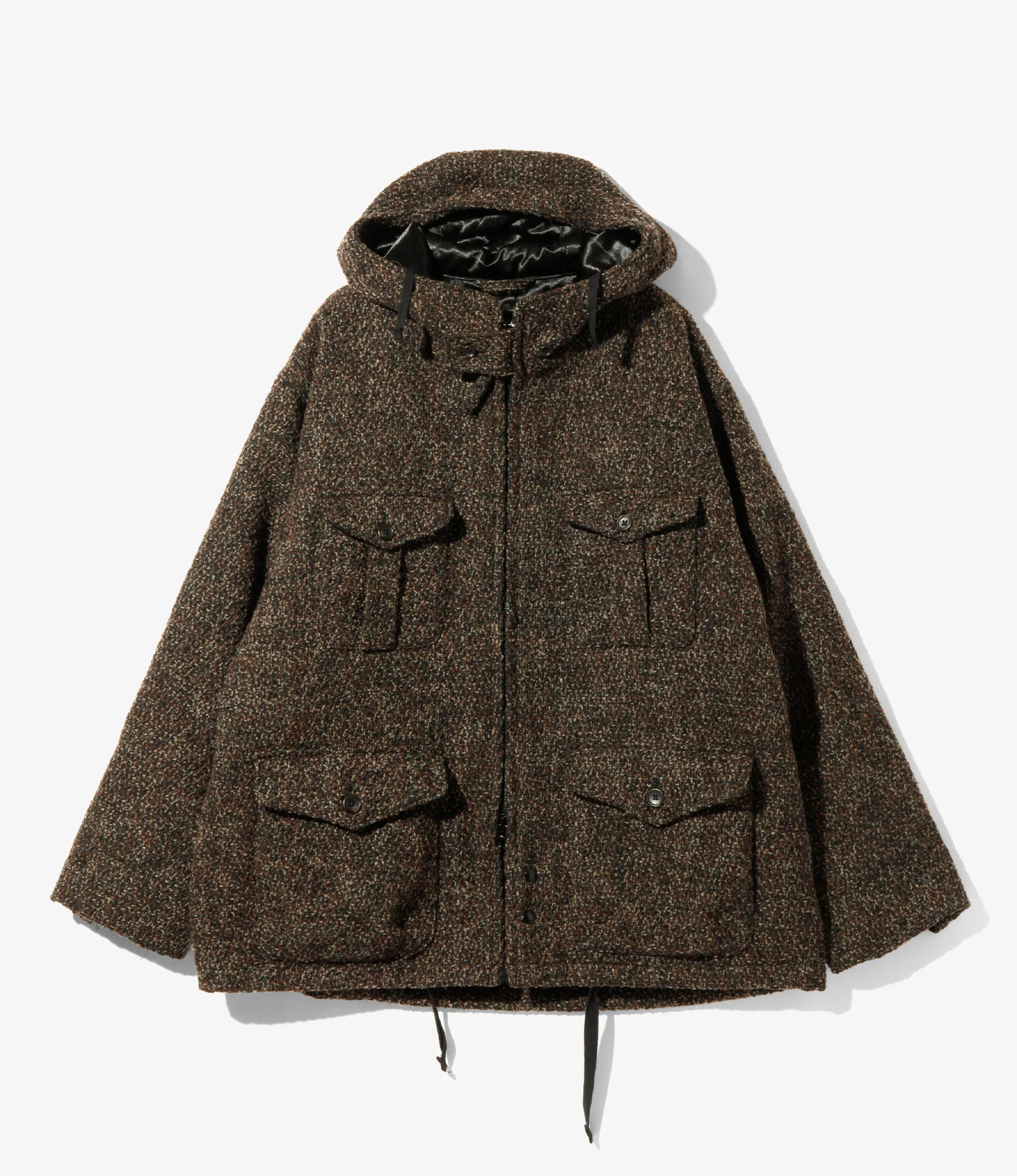 Engineered Garments SAS Jacket - Dk Brown Polyester Wool Tweed Boucle | Nepenthes London