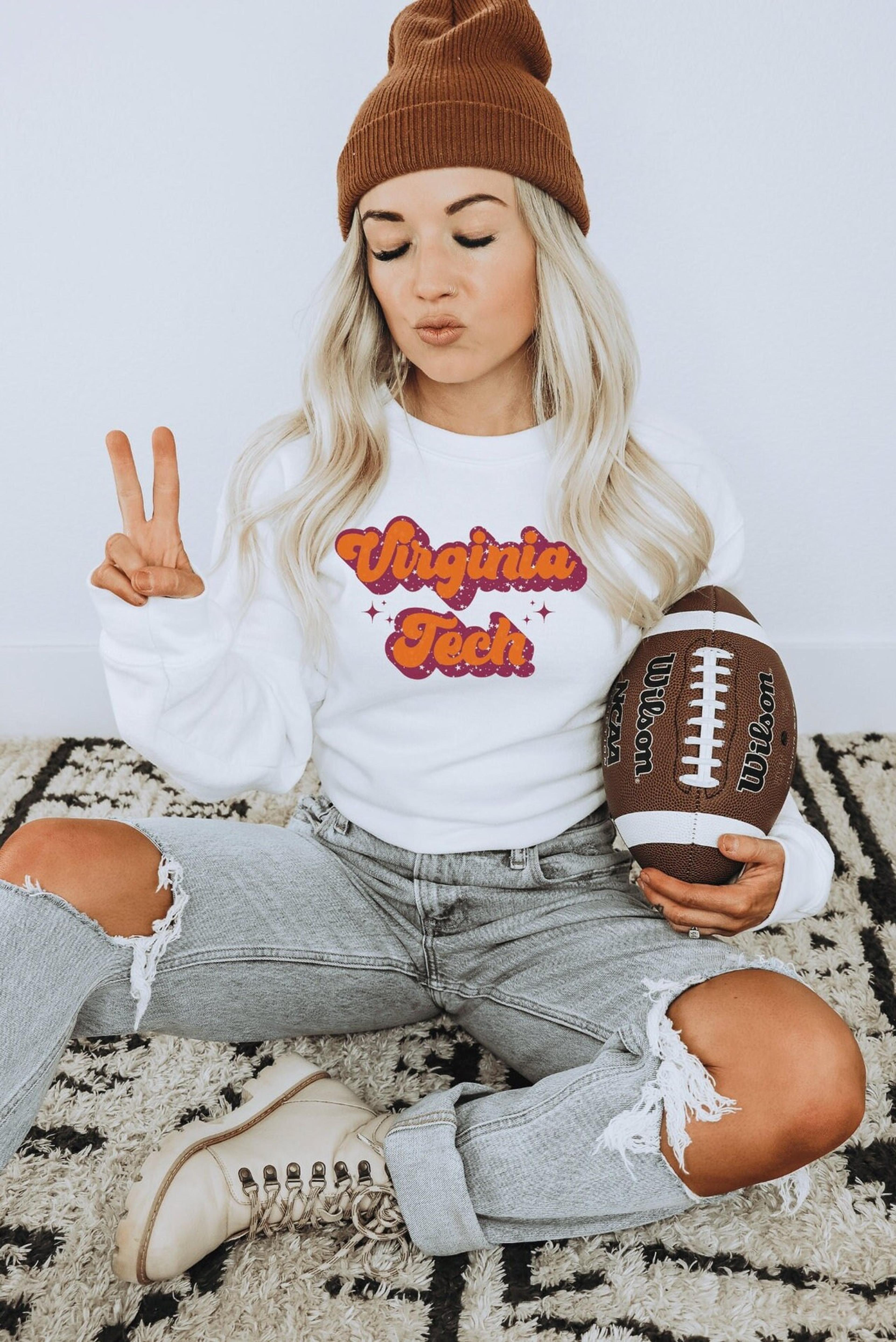 Virginia Tech Hokies Game Day Retro Crewneck Sweatshirt - Etsy