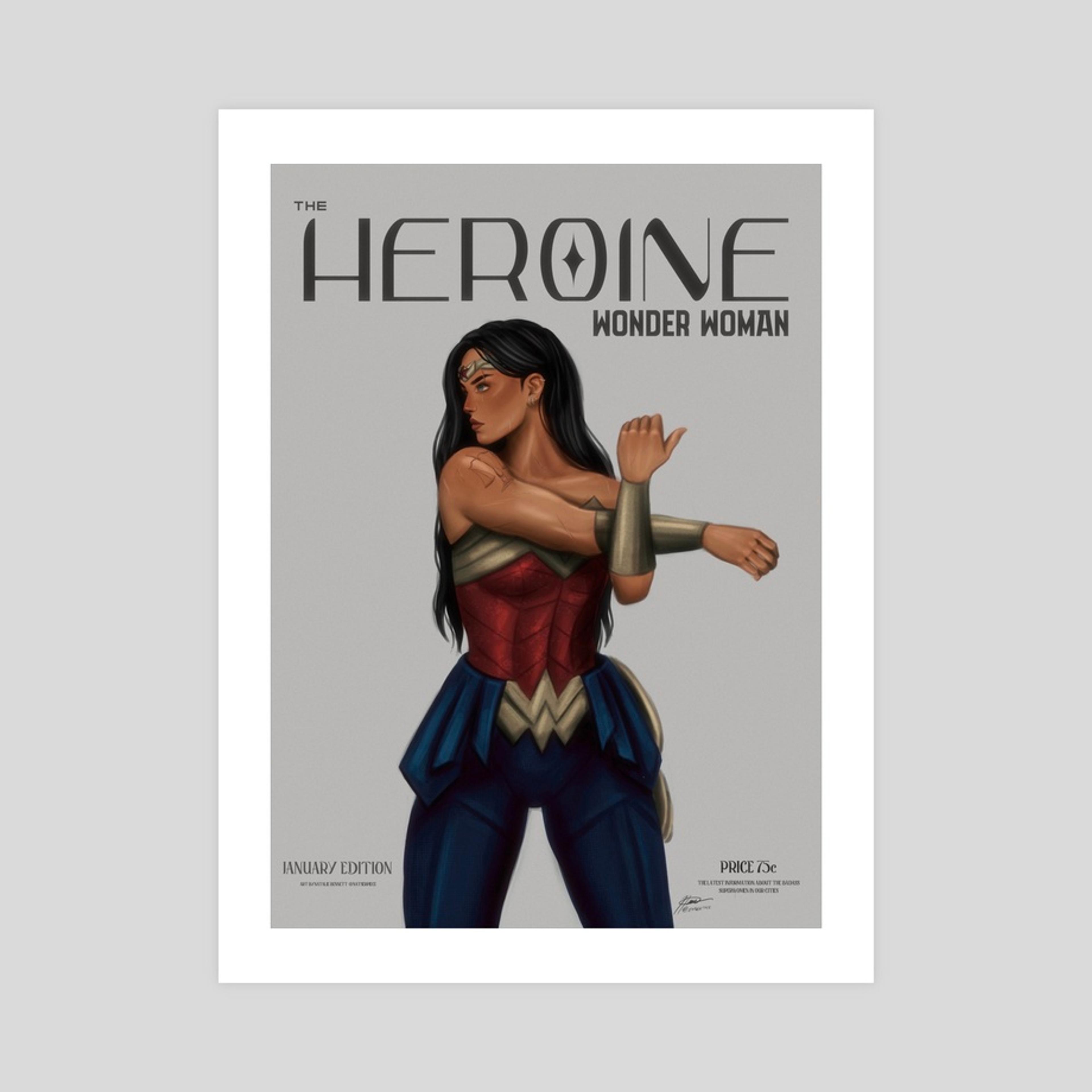 THE HEROINE - Wonder Woman, an art print by Natalie Bennett