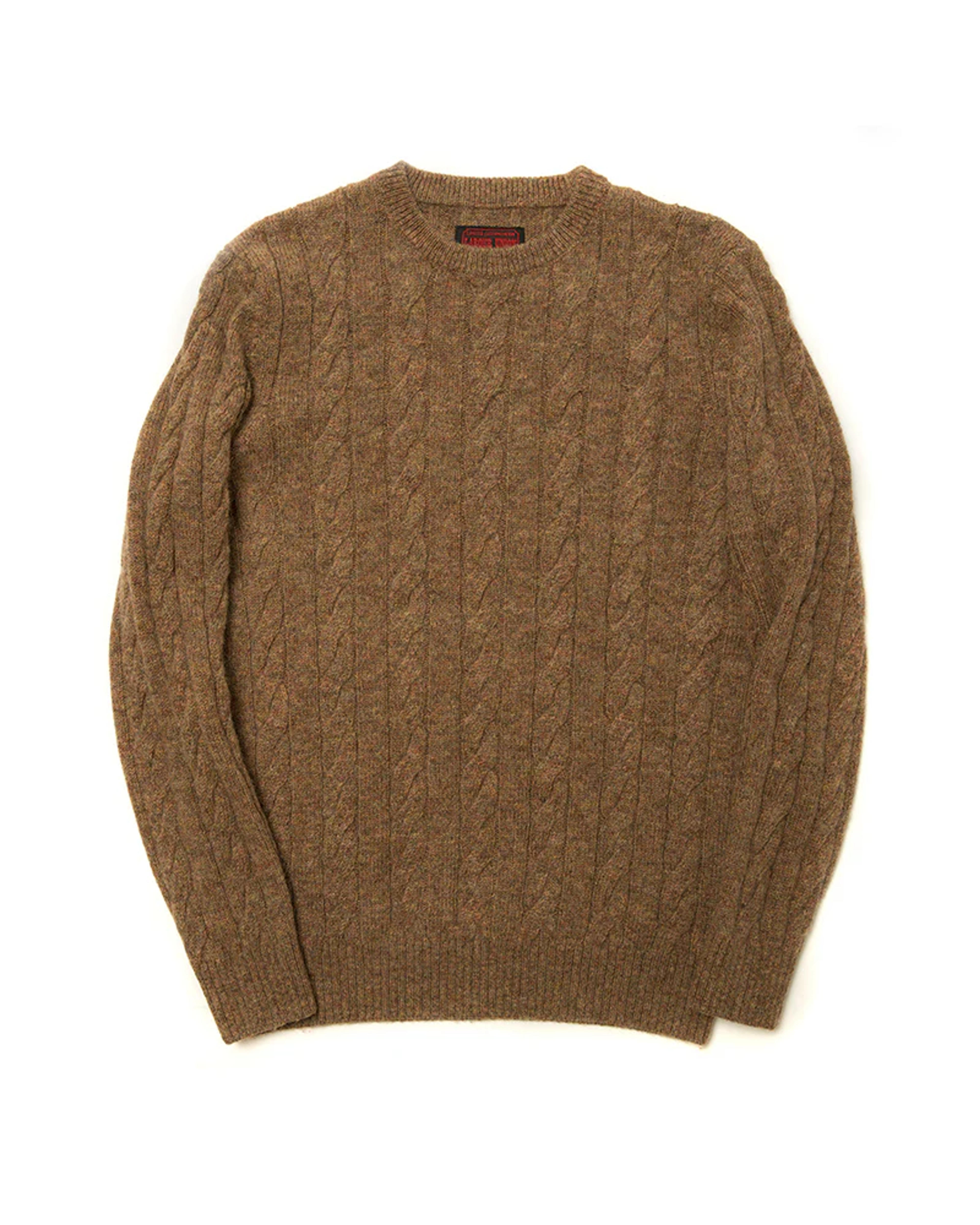 Coffee Guernsey Cable – Labour Union Clothing-Since 1986 | Vintage Inspired Heritage Menswear