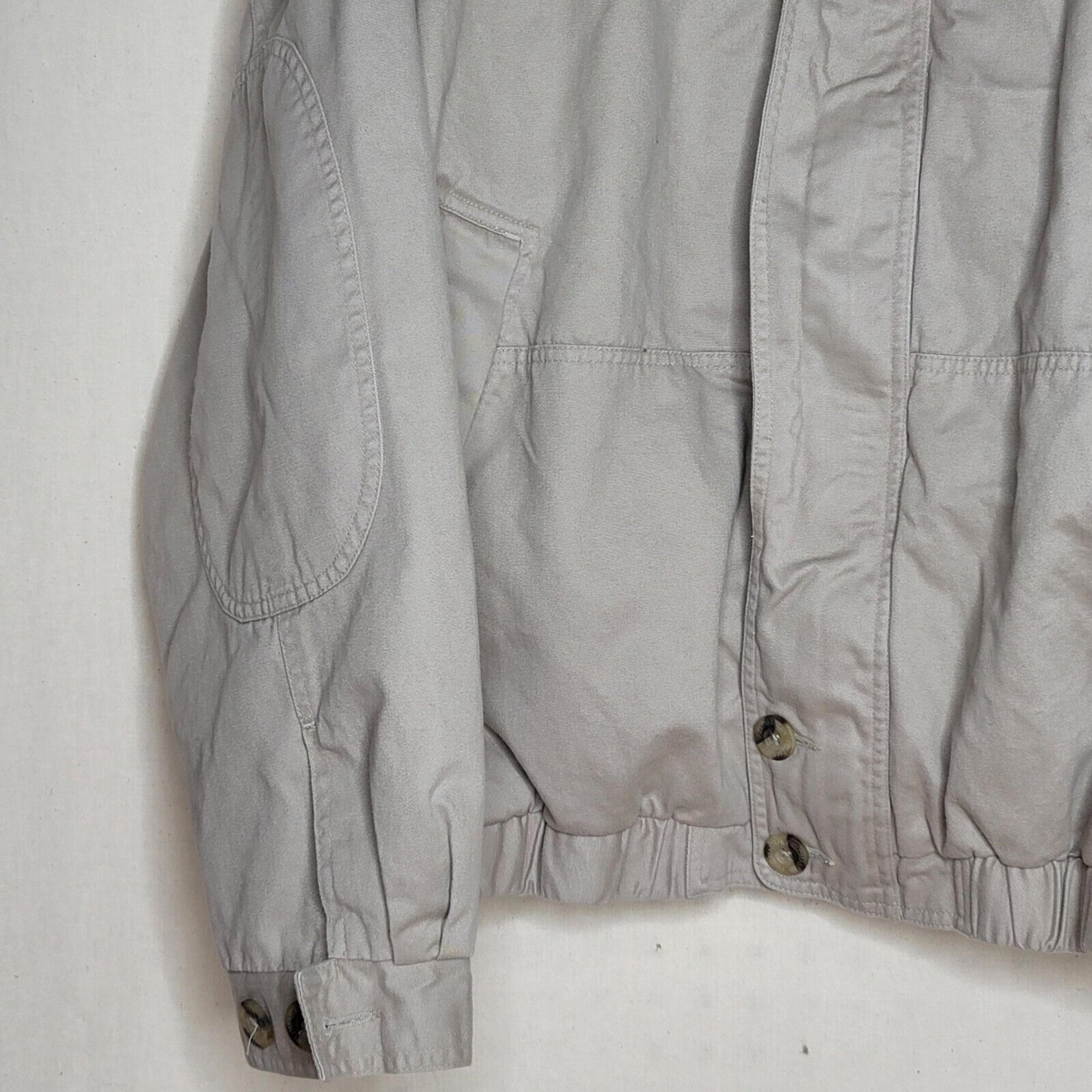 Vintage Fieldmaster Flannel Lined Jacket Mens Sz 2XL Leather Collar Khaki Beige | eBay