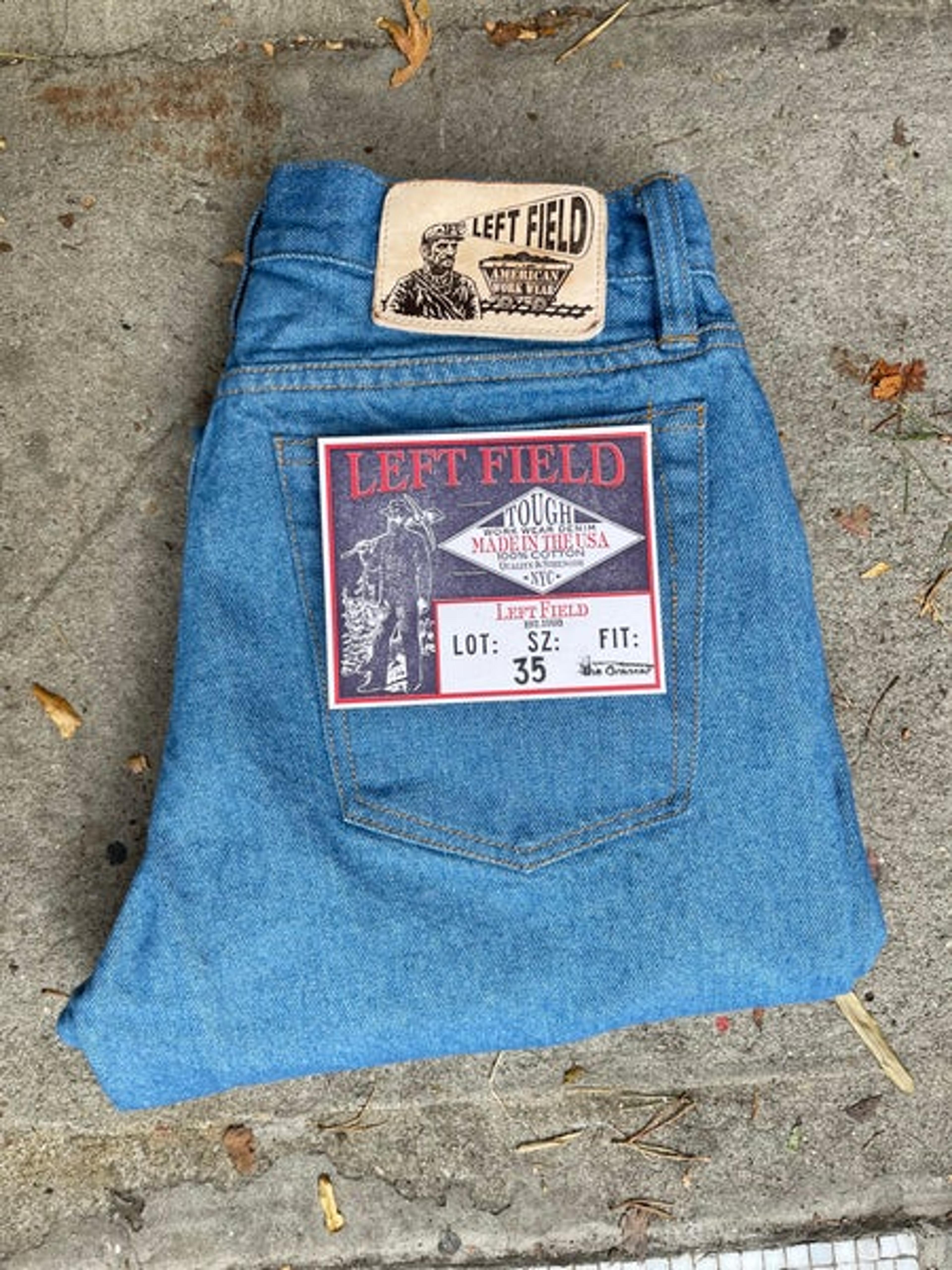 Left Field NYC - Greaser Jeans - Rodeo Blue Denim – privateandco