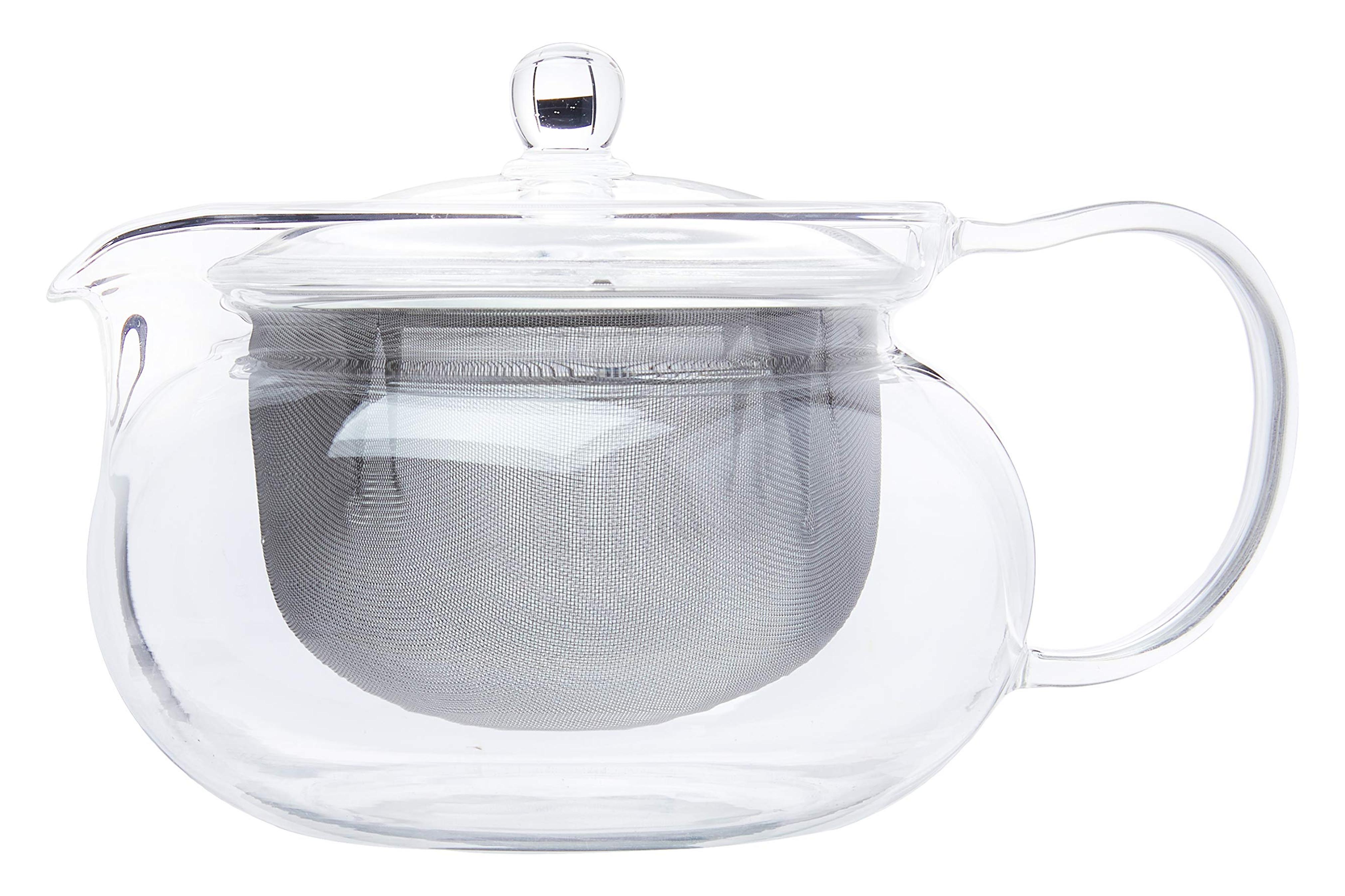 Amazon.com | Hario 'ChaCha Kyusu Maru' Teapot Heatproof Glass Teapot 700 mL, Glass: Glass Tea Pot: Teapots