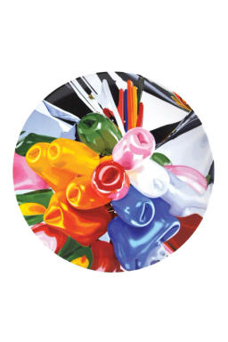 Jeff Koons X Bernardaud Tulips Commemorative Plate | Neiman Marcus