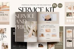 SALE Service and Pricing Kit CANVA | Canva Templates ~ Creative Market