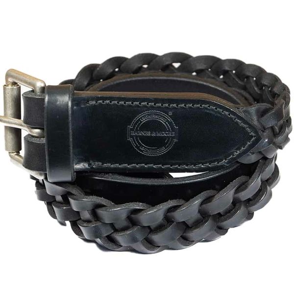 Hand braided Leather Deep Honey belt by Barnes and Moore