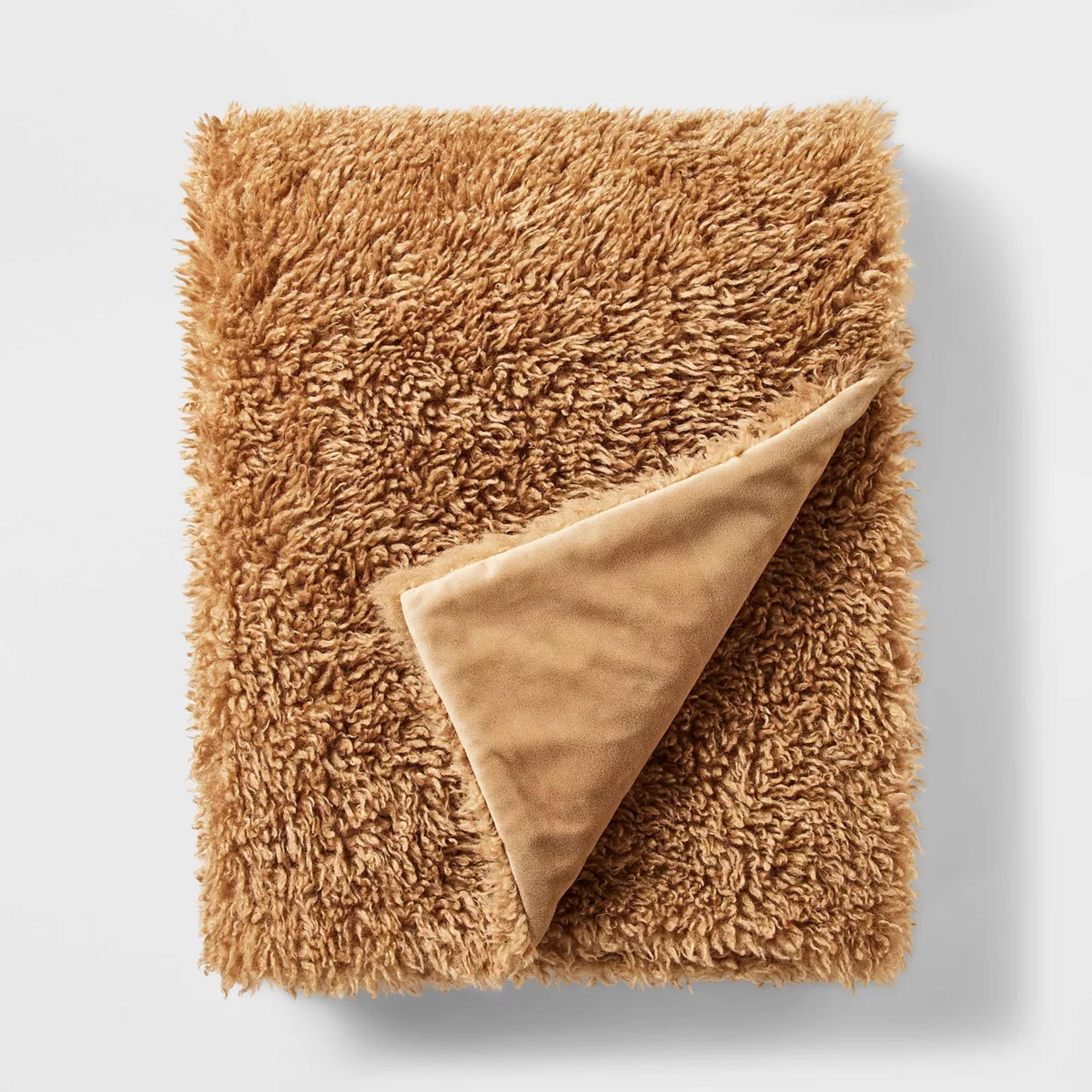 Faux Fur Plush Reverse Throw Blanket - Threshold™ Designed With Studio Mcgee : Target