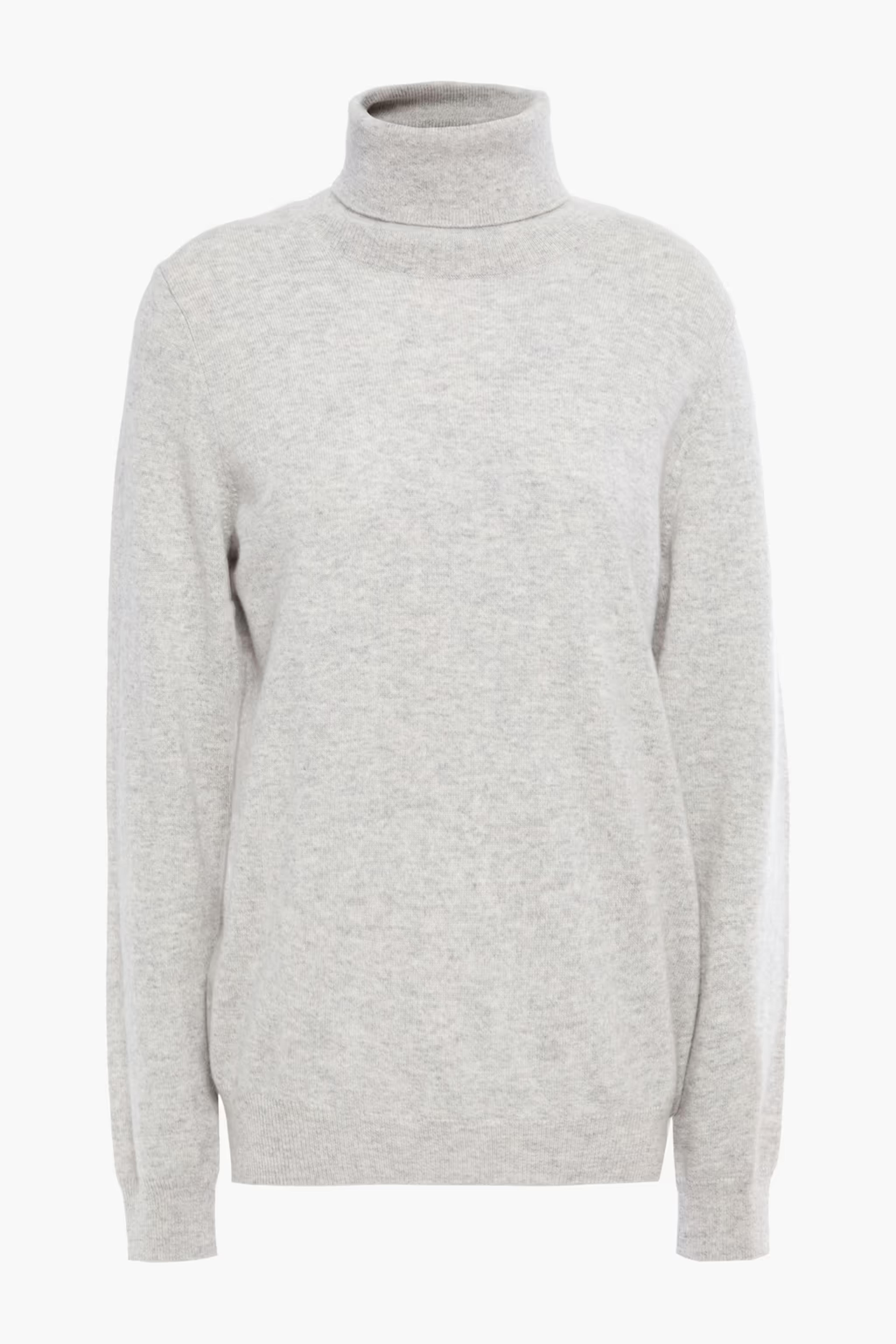 Light gray Cashmere turtleneck sweater | N.PEAL | THE OUTNET
