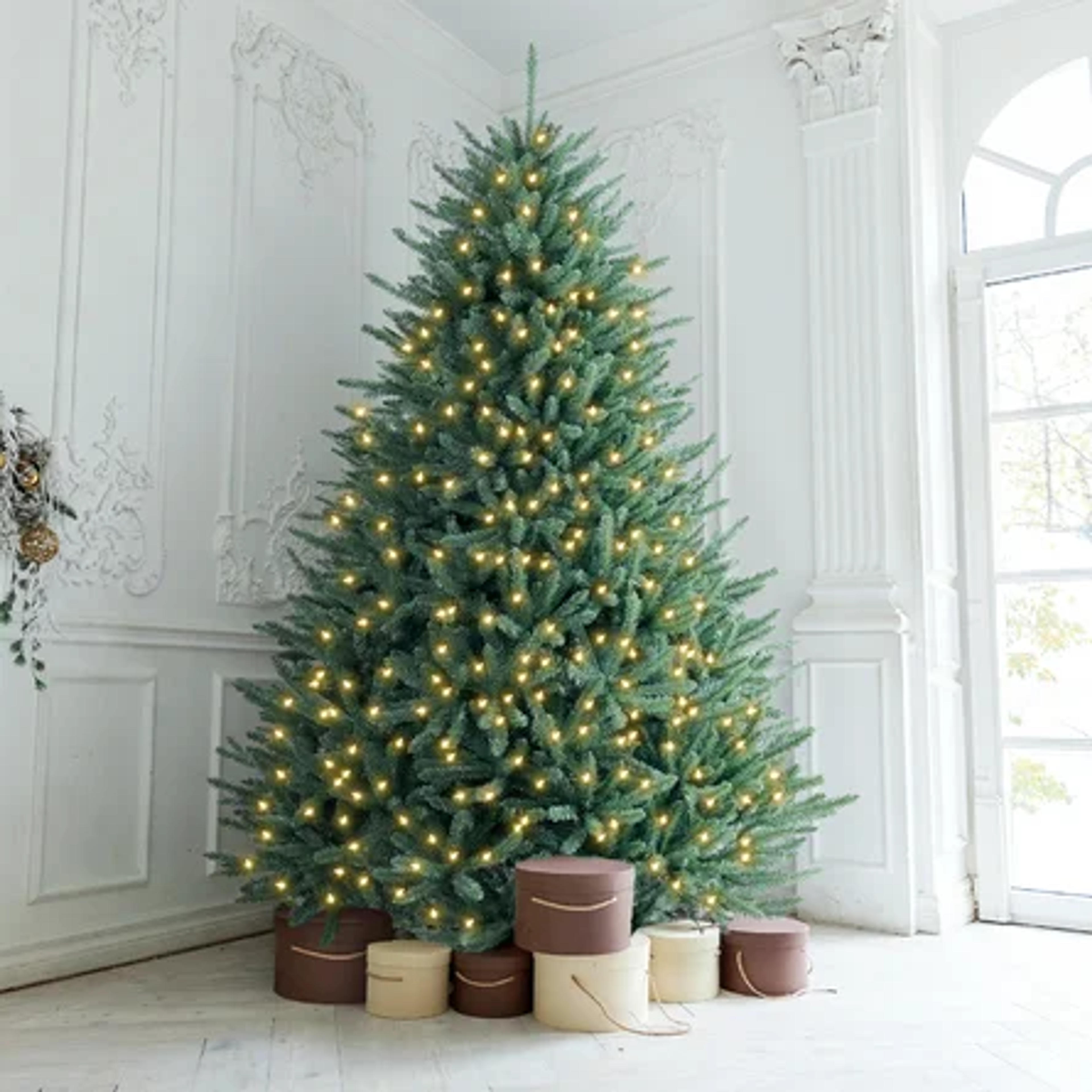 The Holiday Aisle® Extra Full Green Fir Christmas Tree with 700 Lights | Wayfair