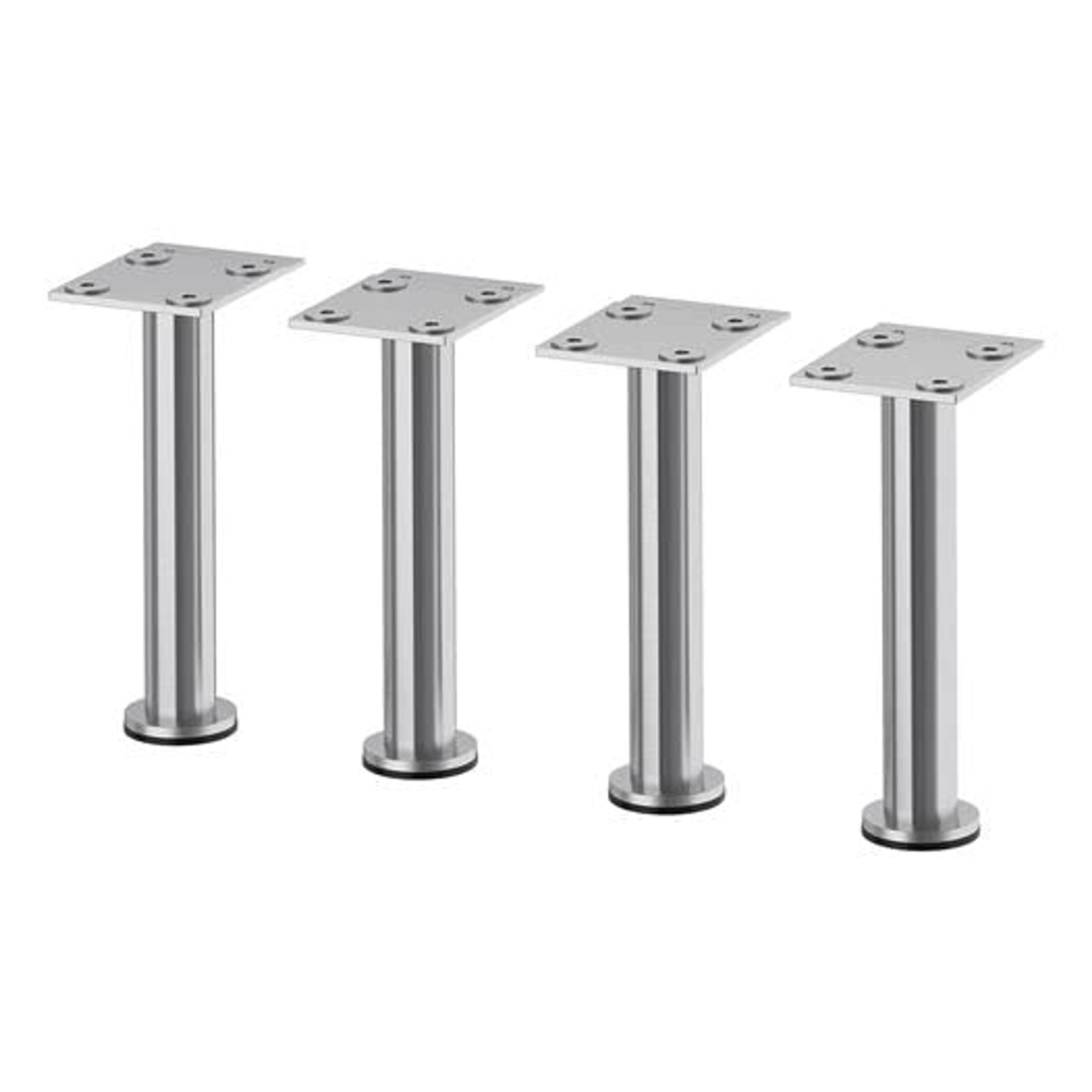 IKEA - CAPITA Leg, Stainless Steel 6 1/4-6 3/4" (X4) - Furniture Legs - Amazon.com