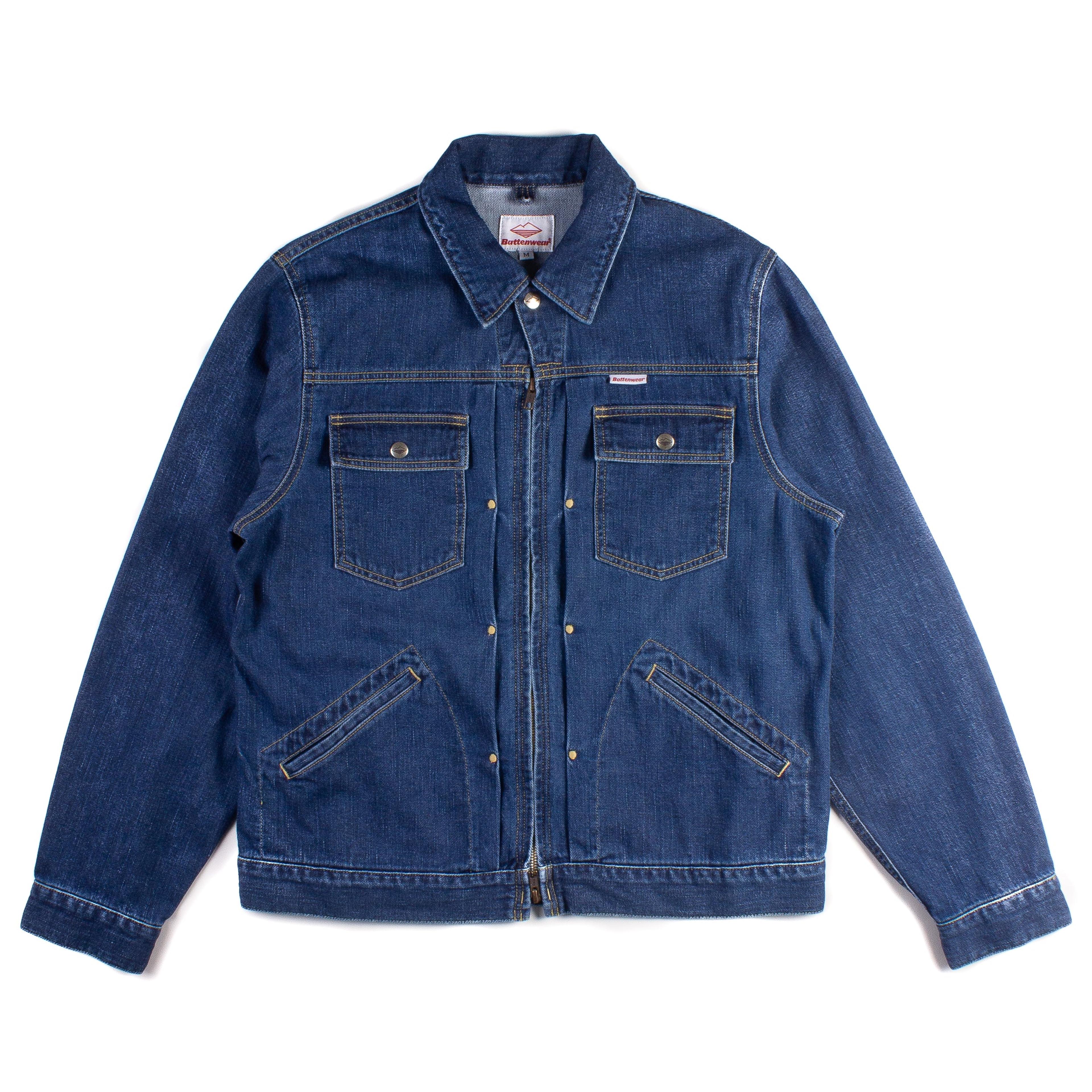 Zip Trucker Jacket - Stonewashed Indigo | North American Quality Purveyors