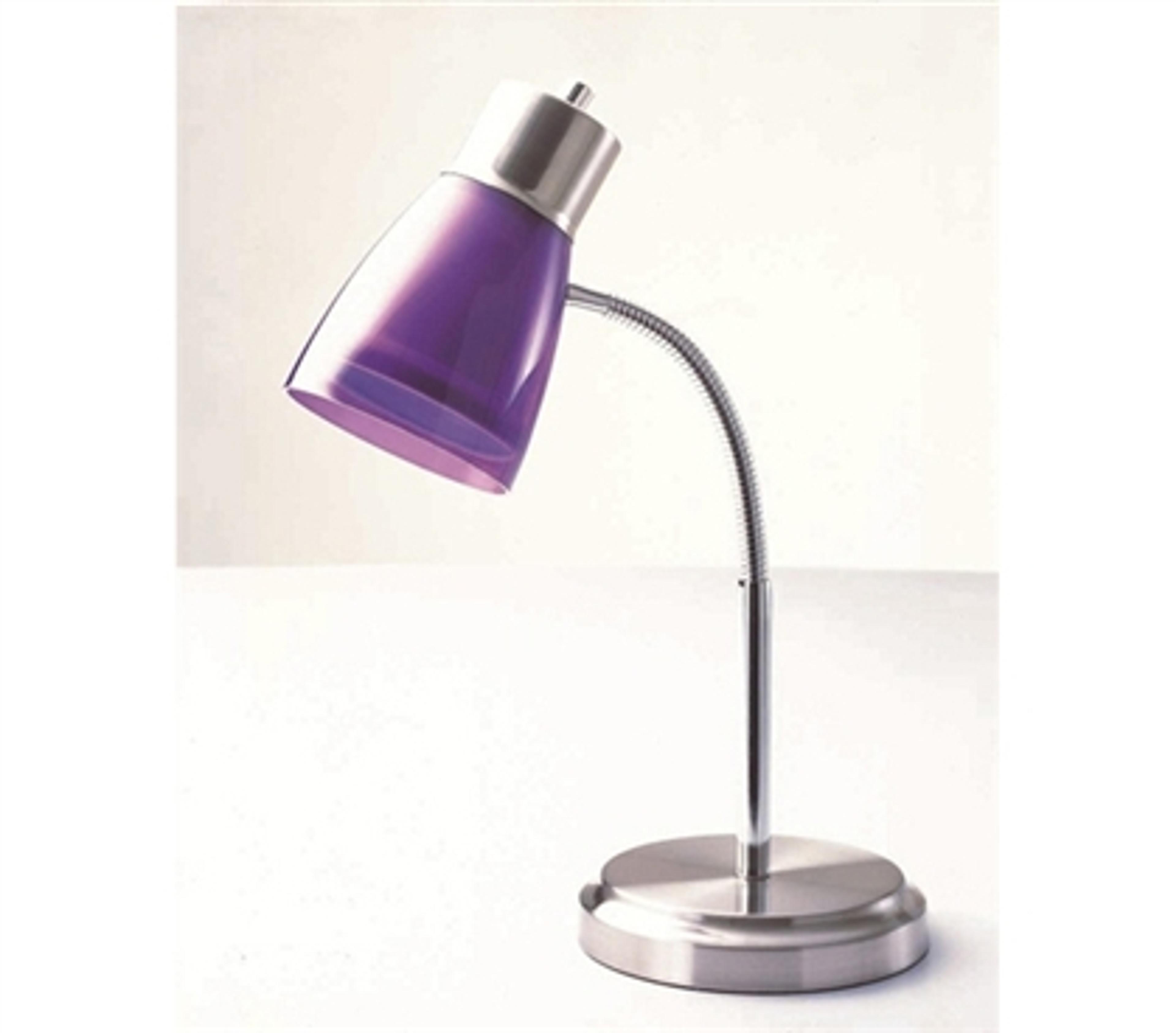 Gooseneck College Desk Lamp - Purple