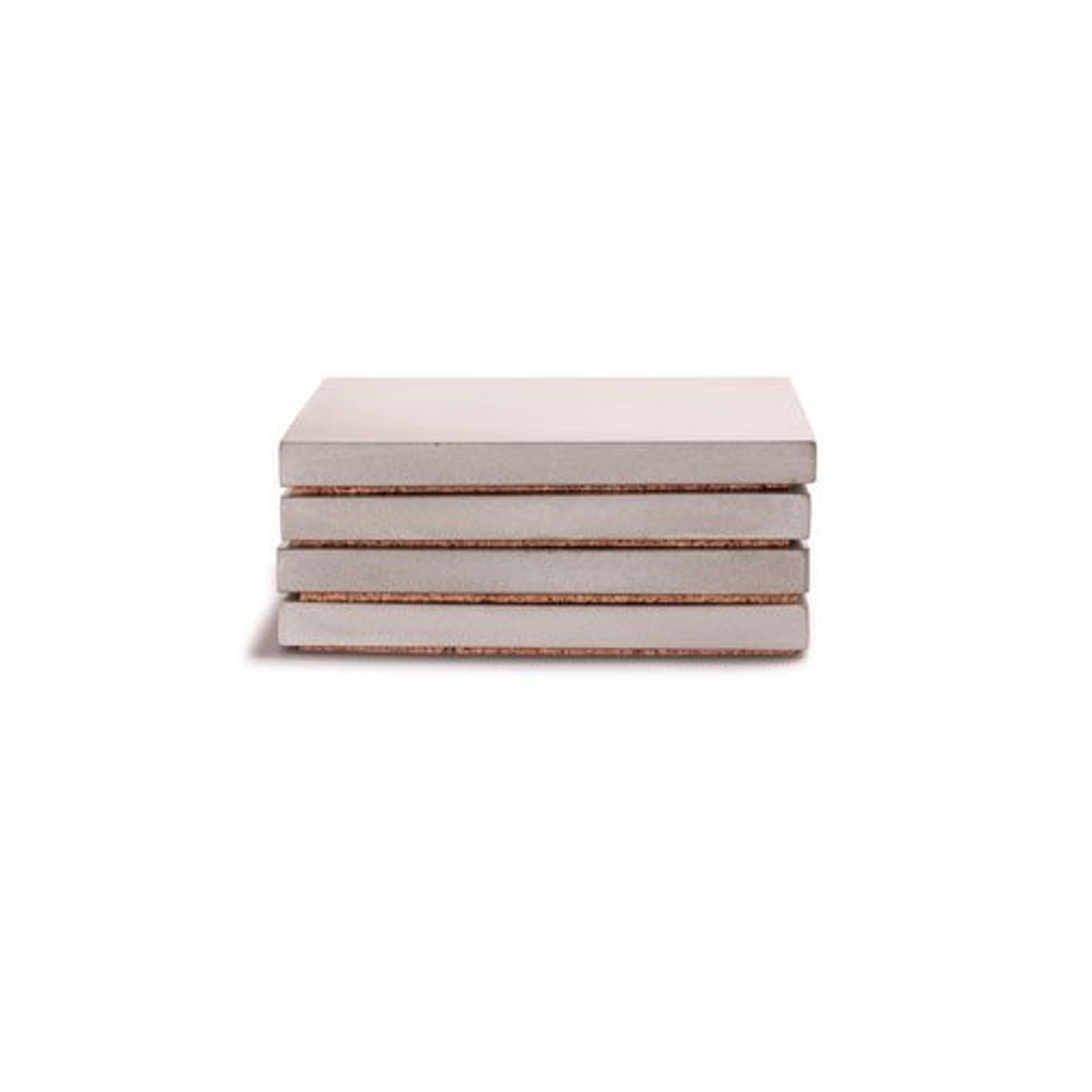 Culinarium - square concrete coaster - gray