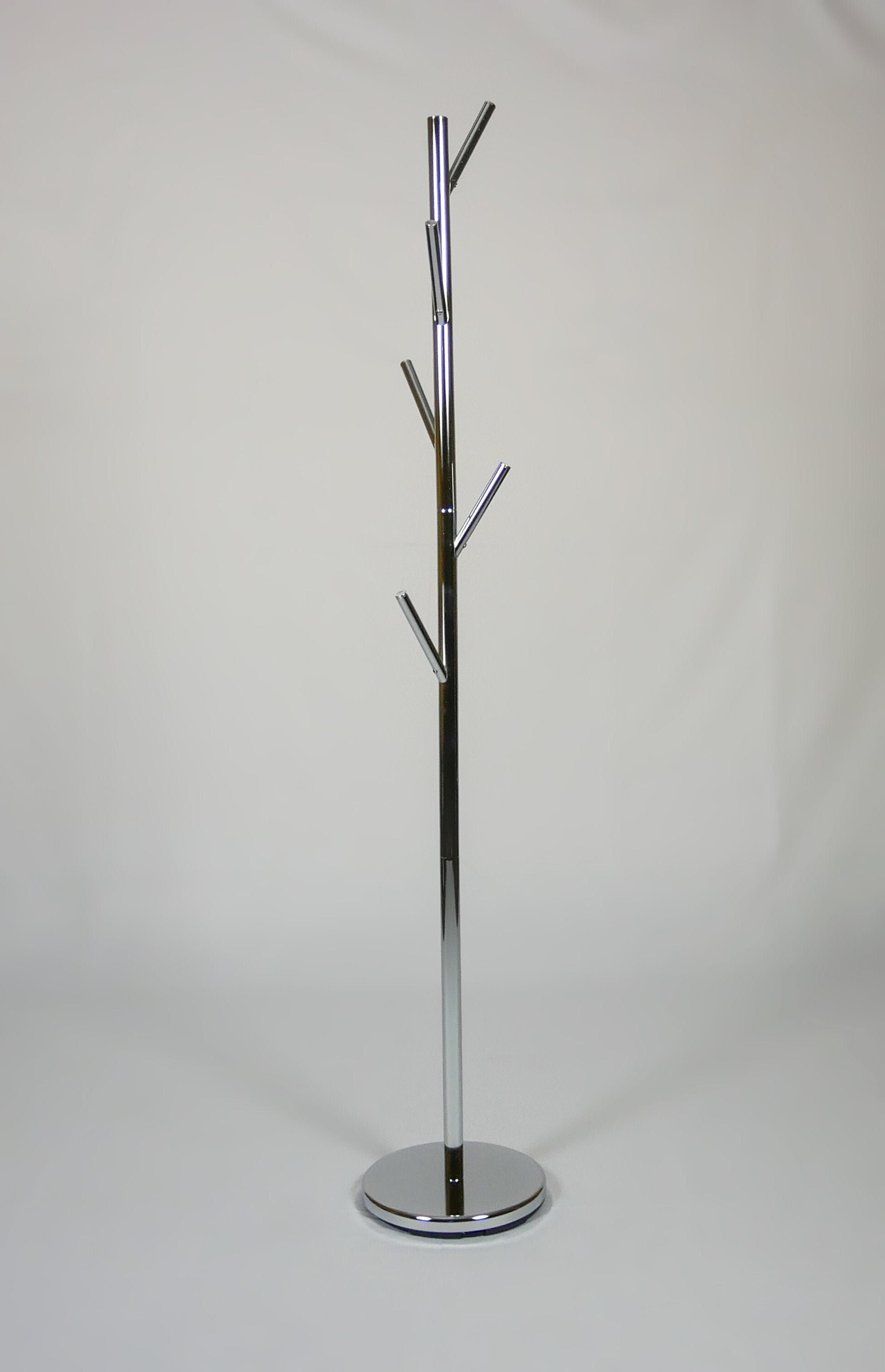 Minimalist Metal Coat Rack (Chrome)