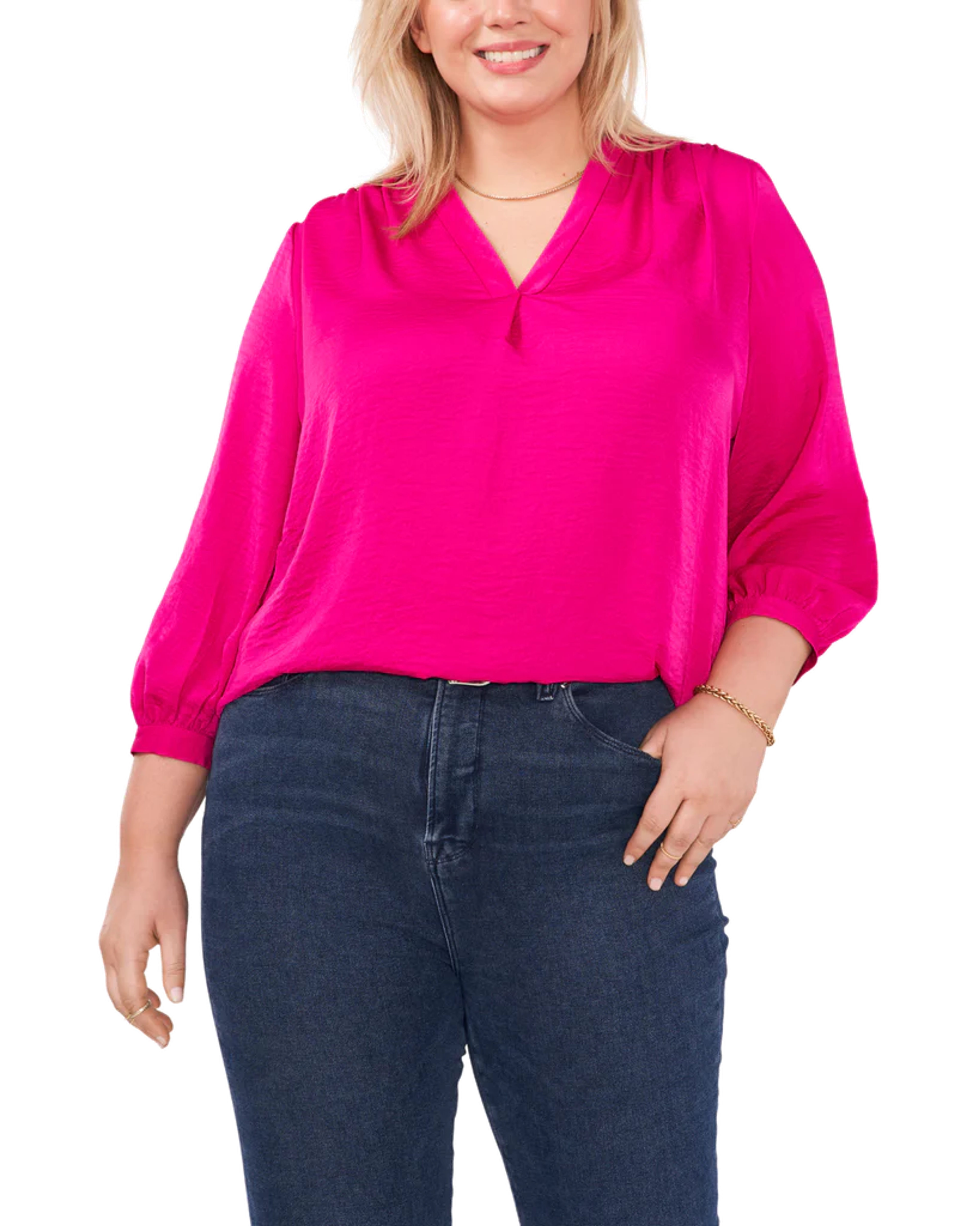 Plus Size Everley V-Neck Blouse