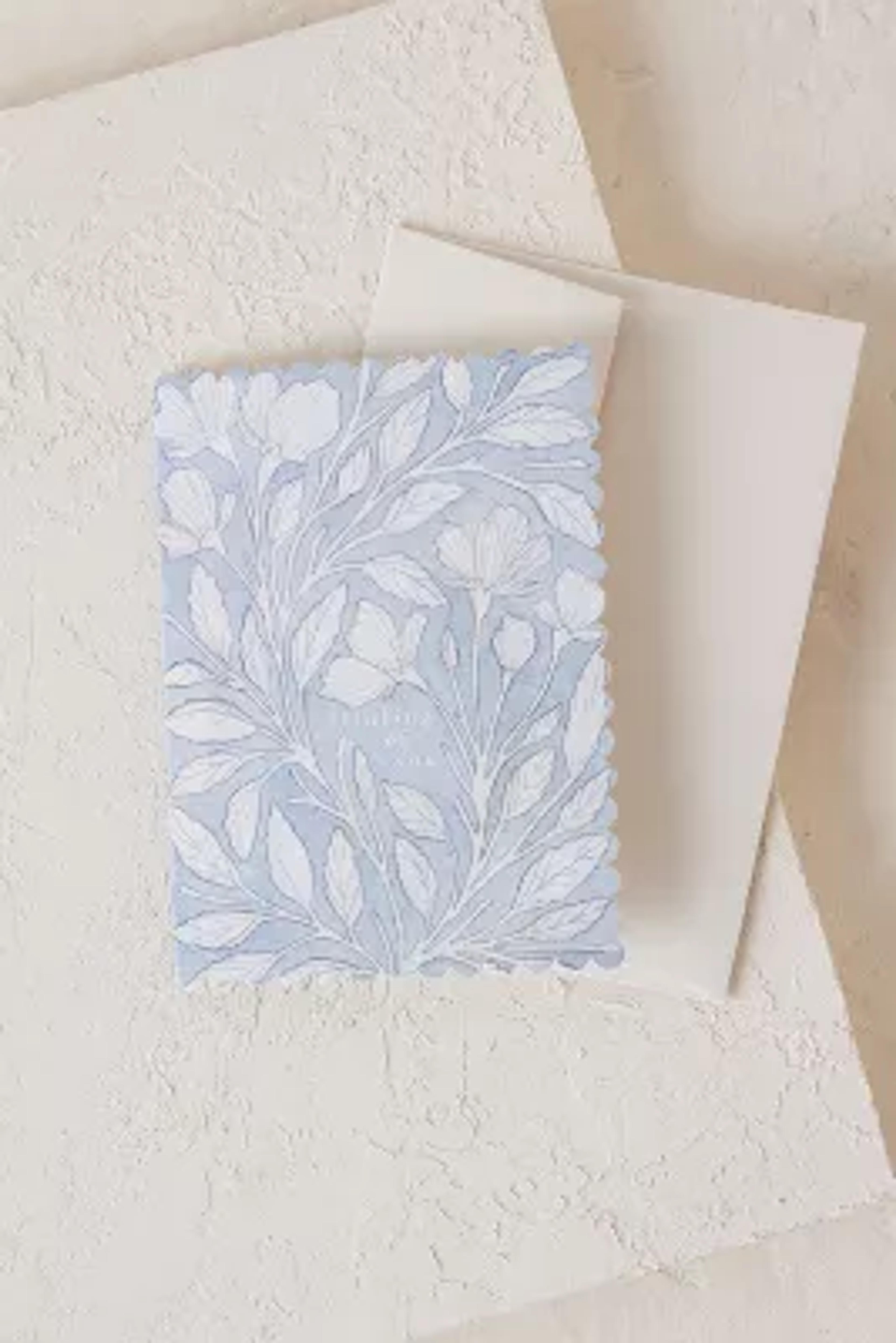 Wanderlust Paper Co. Scalloped Greetings Card