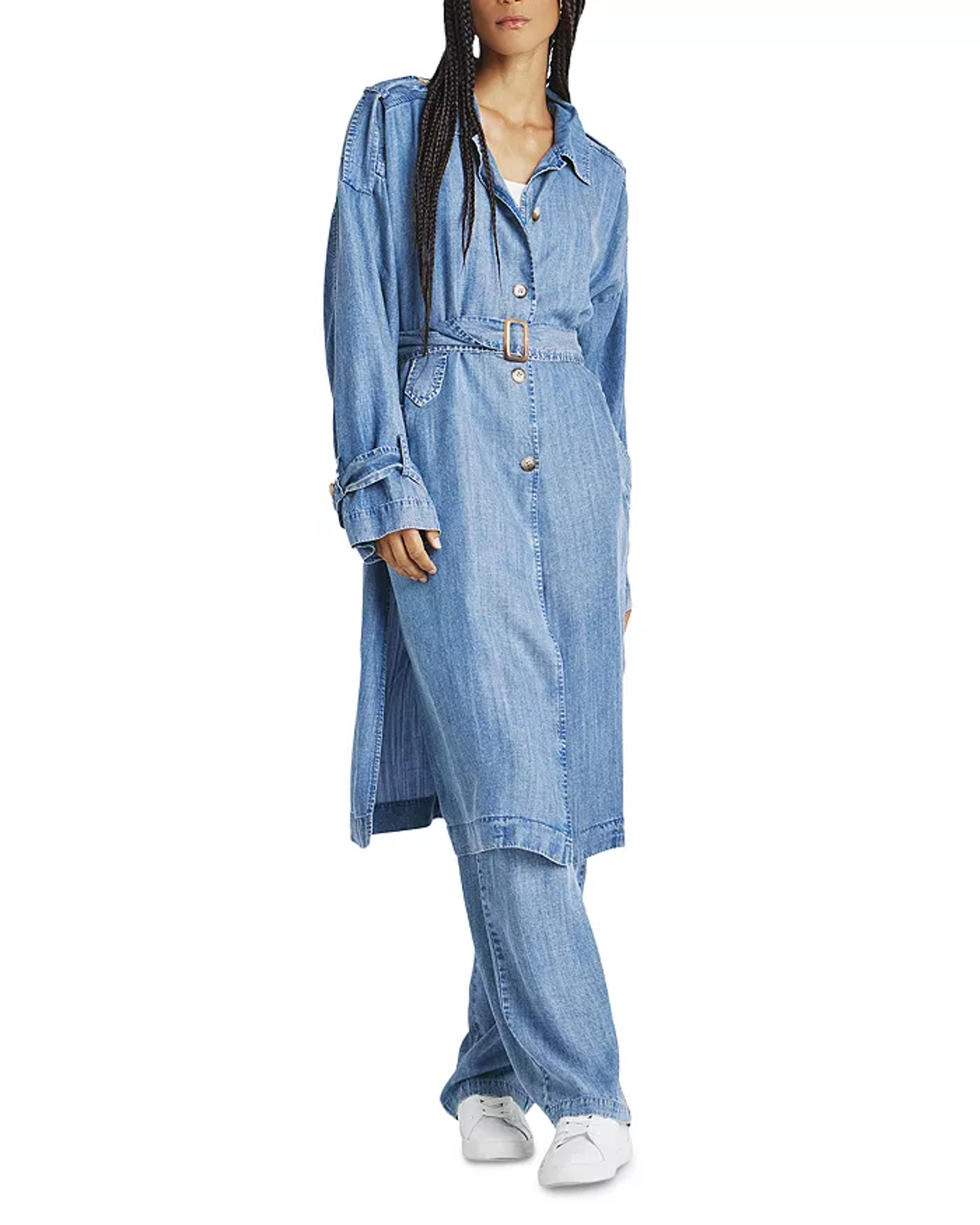 Splendid Dane Chambray Trench Coat | Bloomingdale's