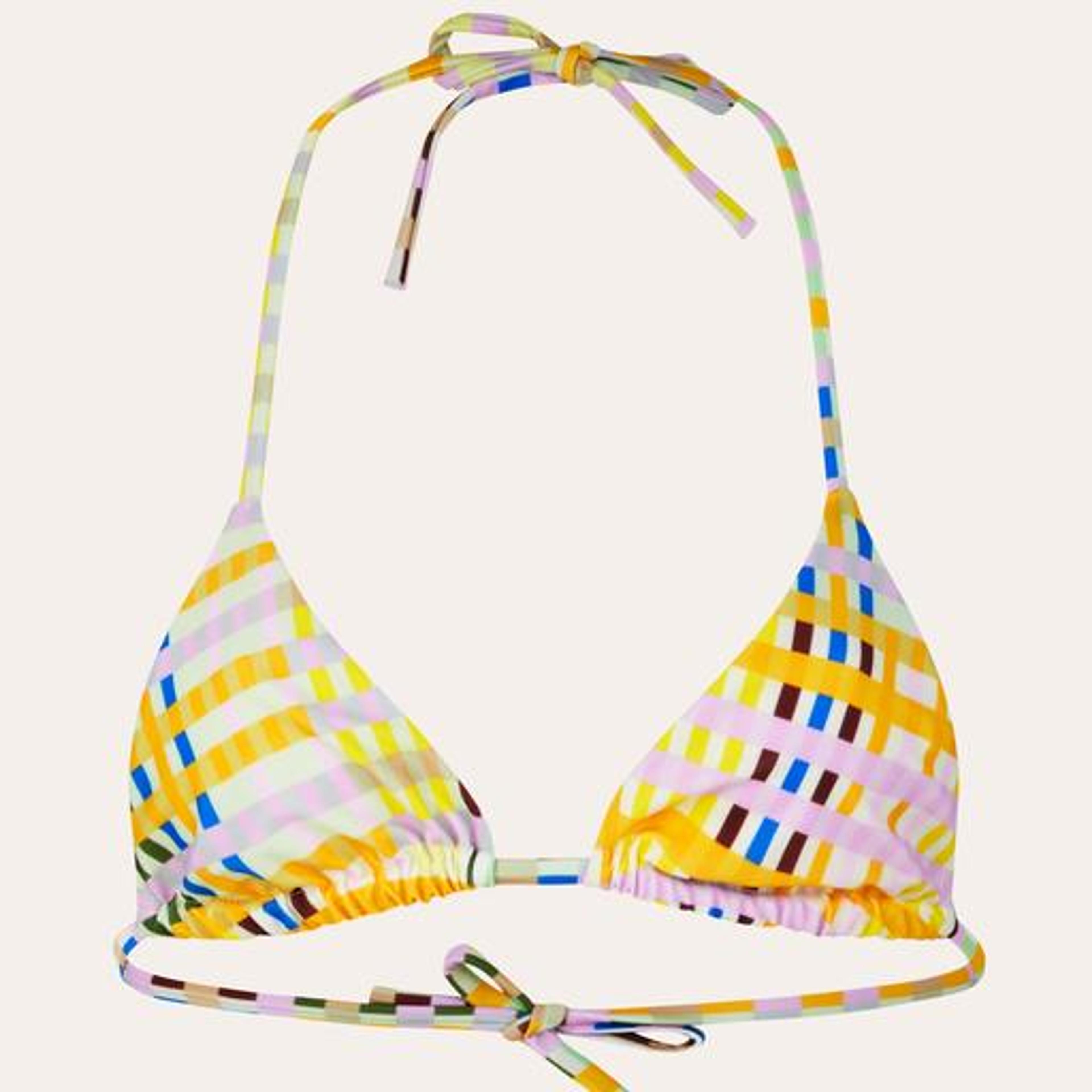 Arum Bikini Top - Techno Check | Swimwear