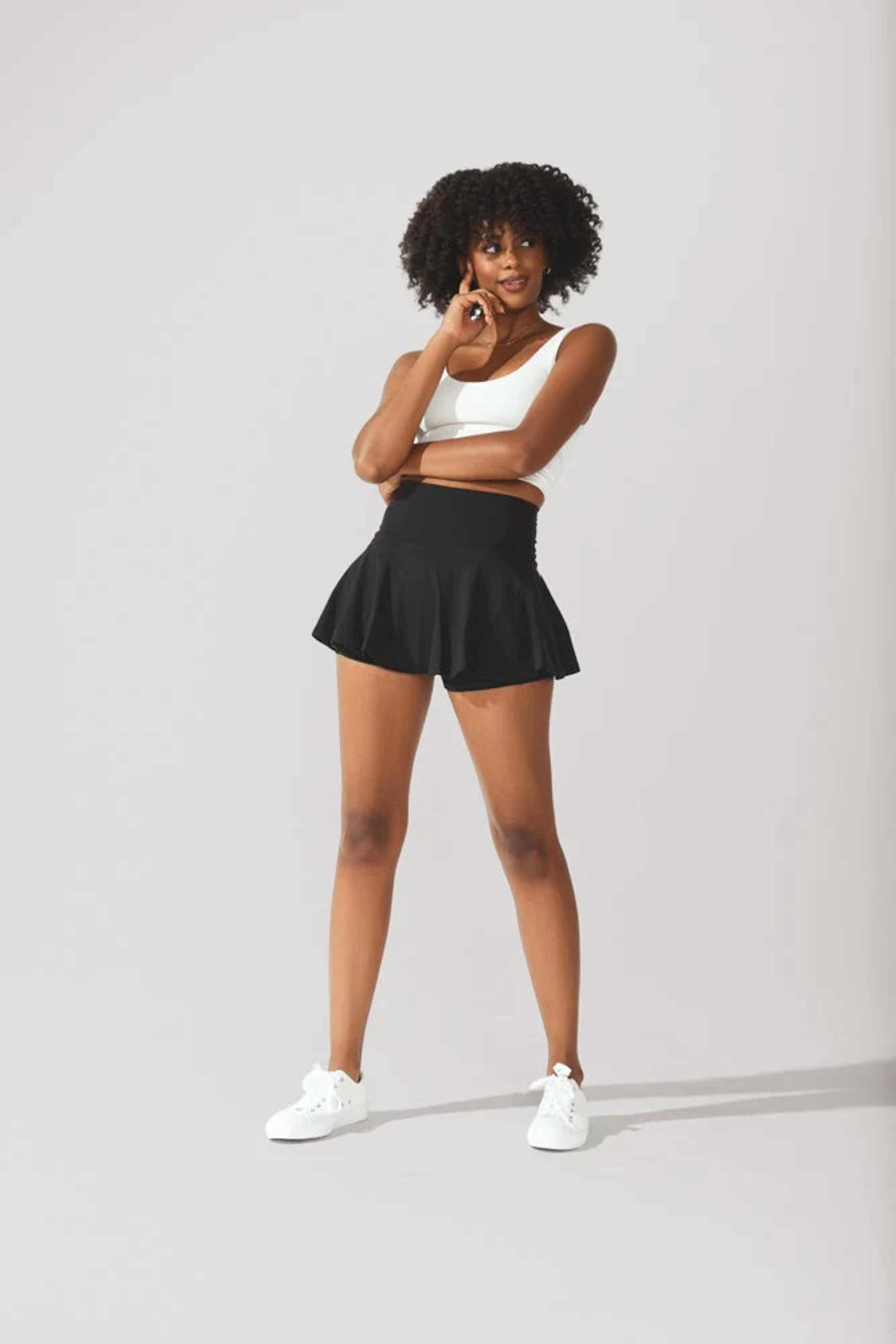 Twirl Skort - Black – POPFLEX®