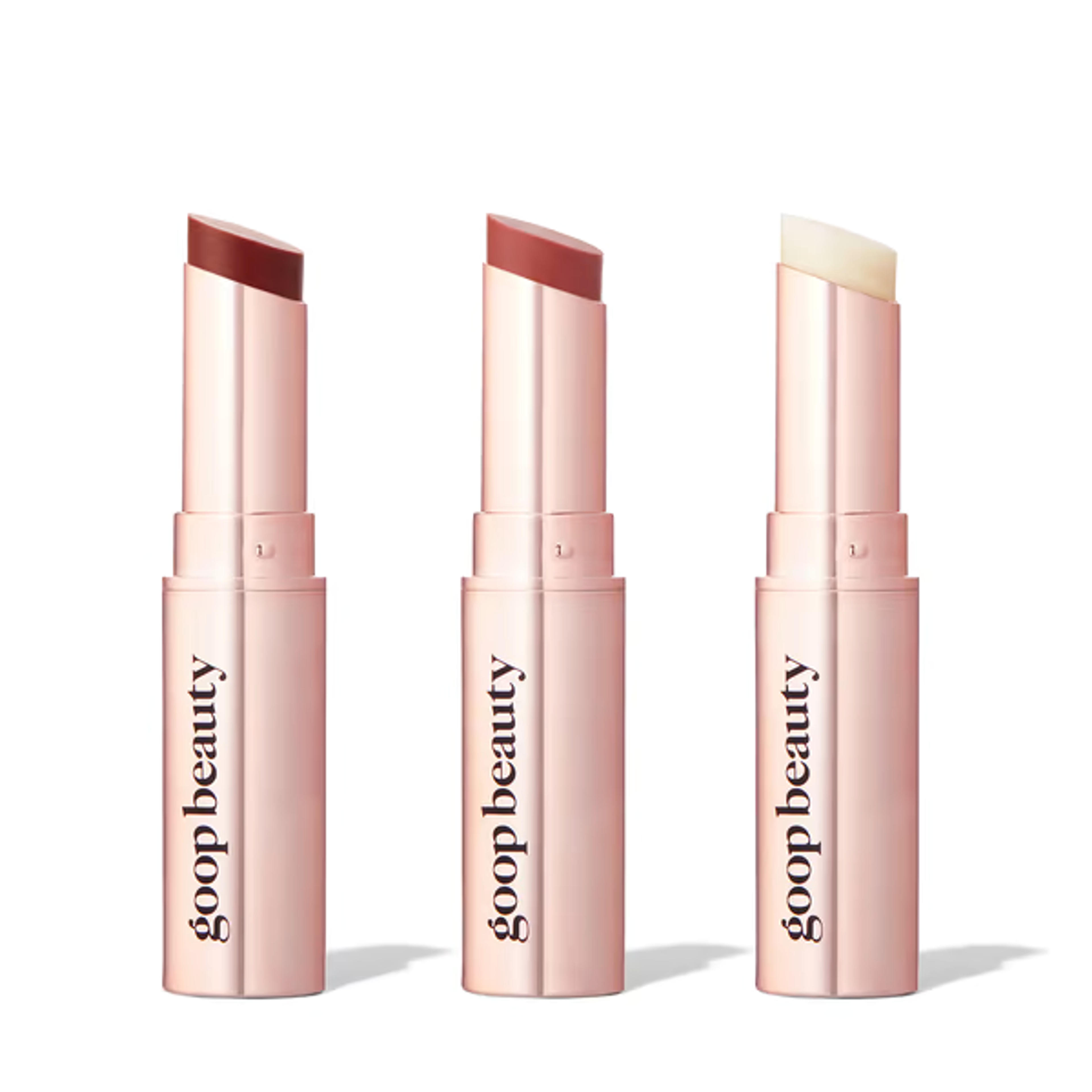 goop Beauty GOOPGENES Clean Nourishing Lip Balm Trio | goop