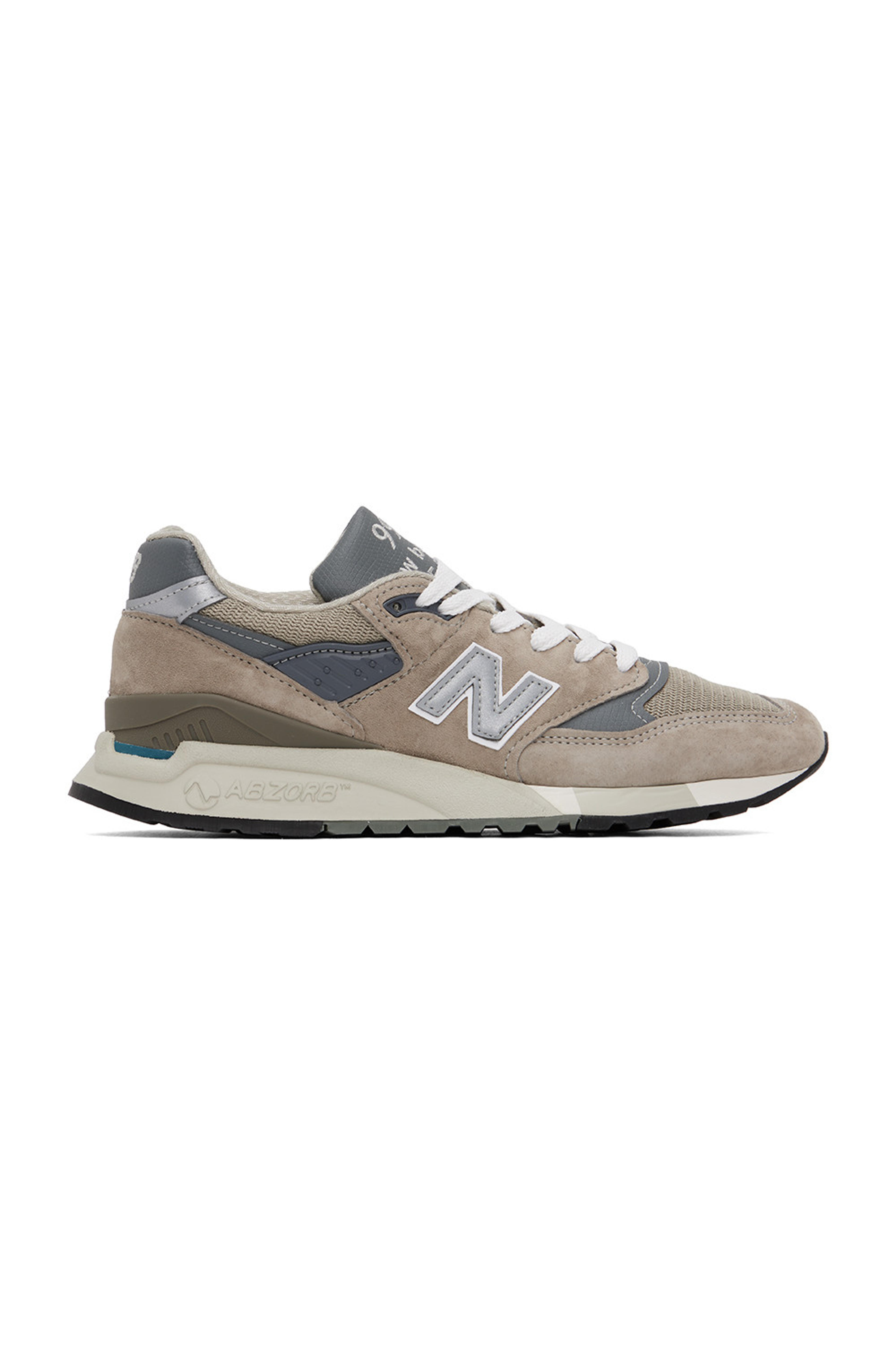 Gray Made In USA 998 Core Sneakers by New Balance on Sale