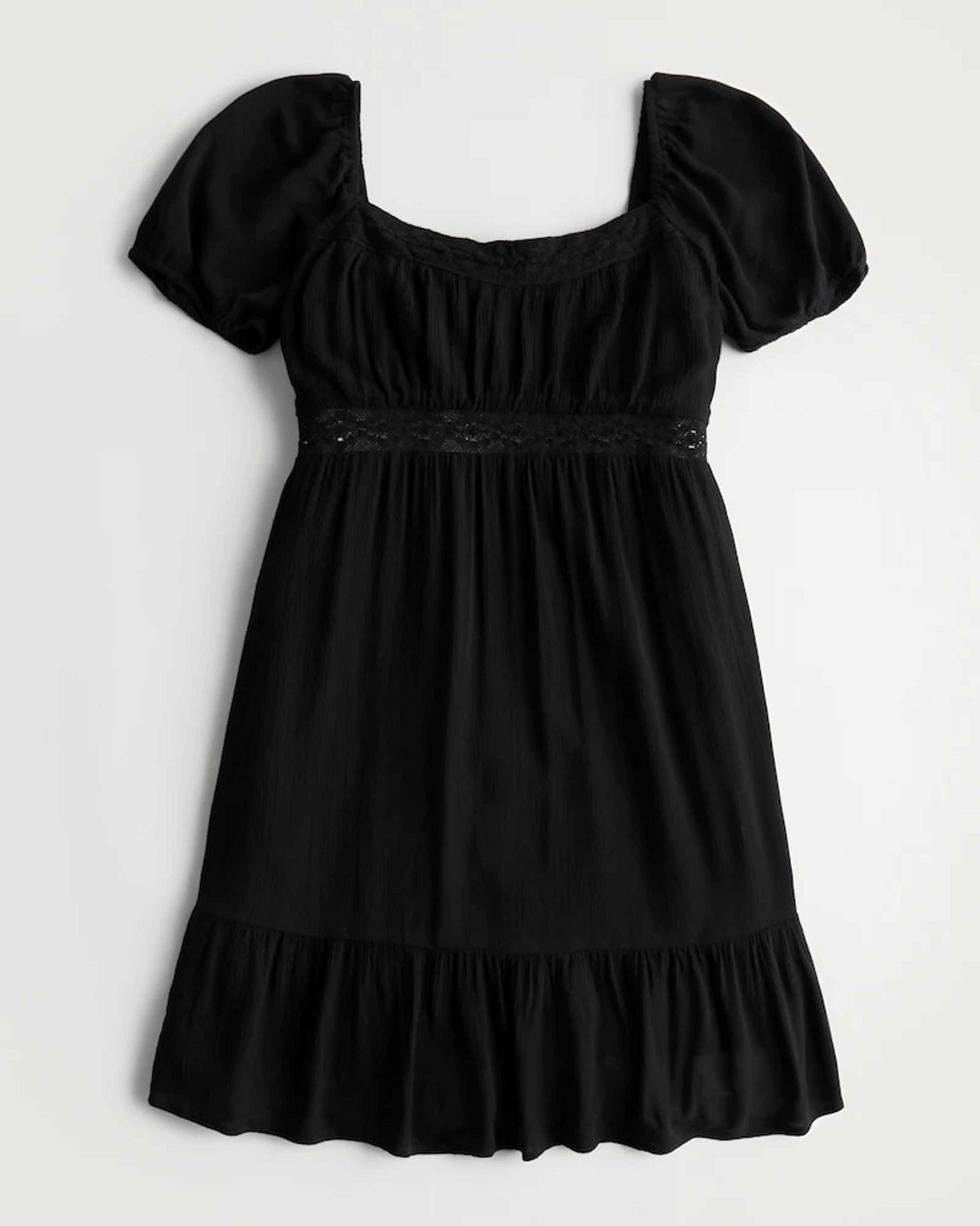 Women's Lace Trim Babydoll Dress | Women's Dresses & Rompers | HollisterCo.com