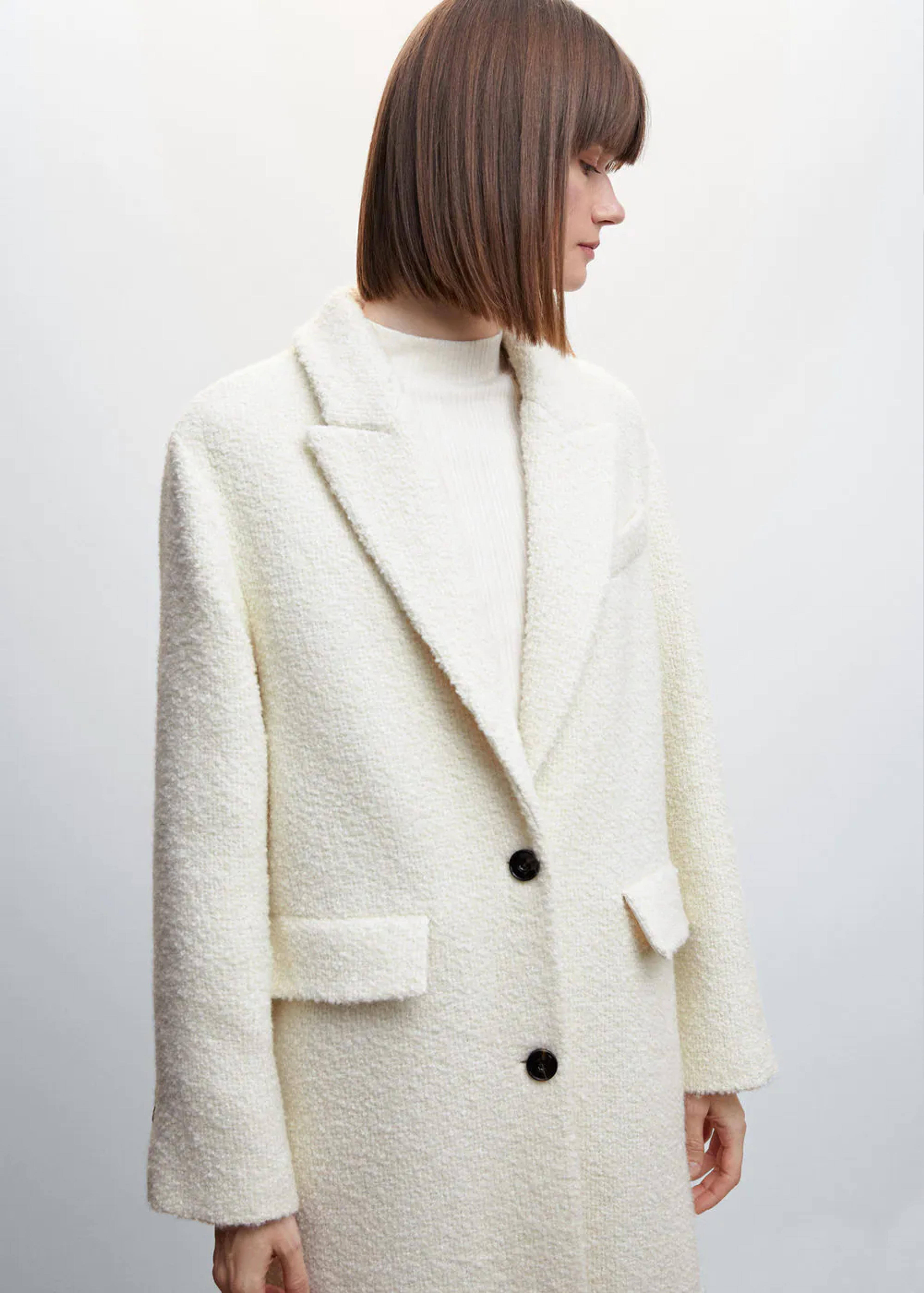 Buttoned wool coat - Women | Mango USA