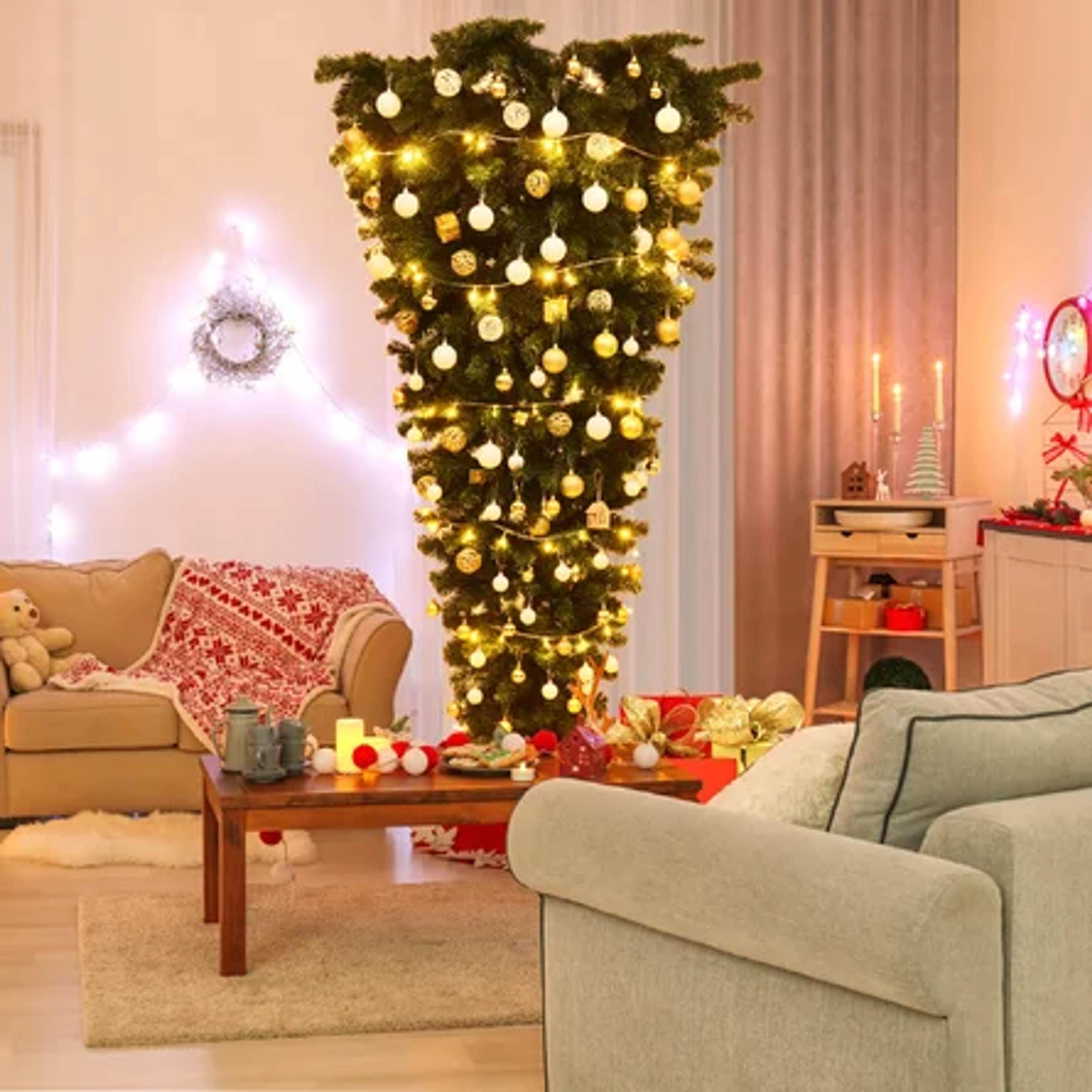 The Holiday Aisle® 7' Green Pine Artificial Christmas Tree | Wayfair