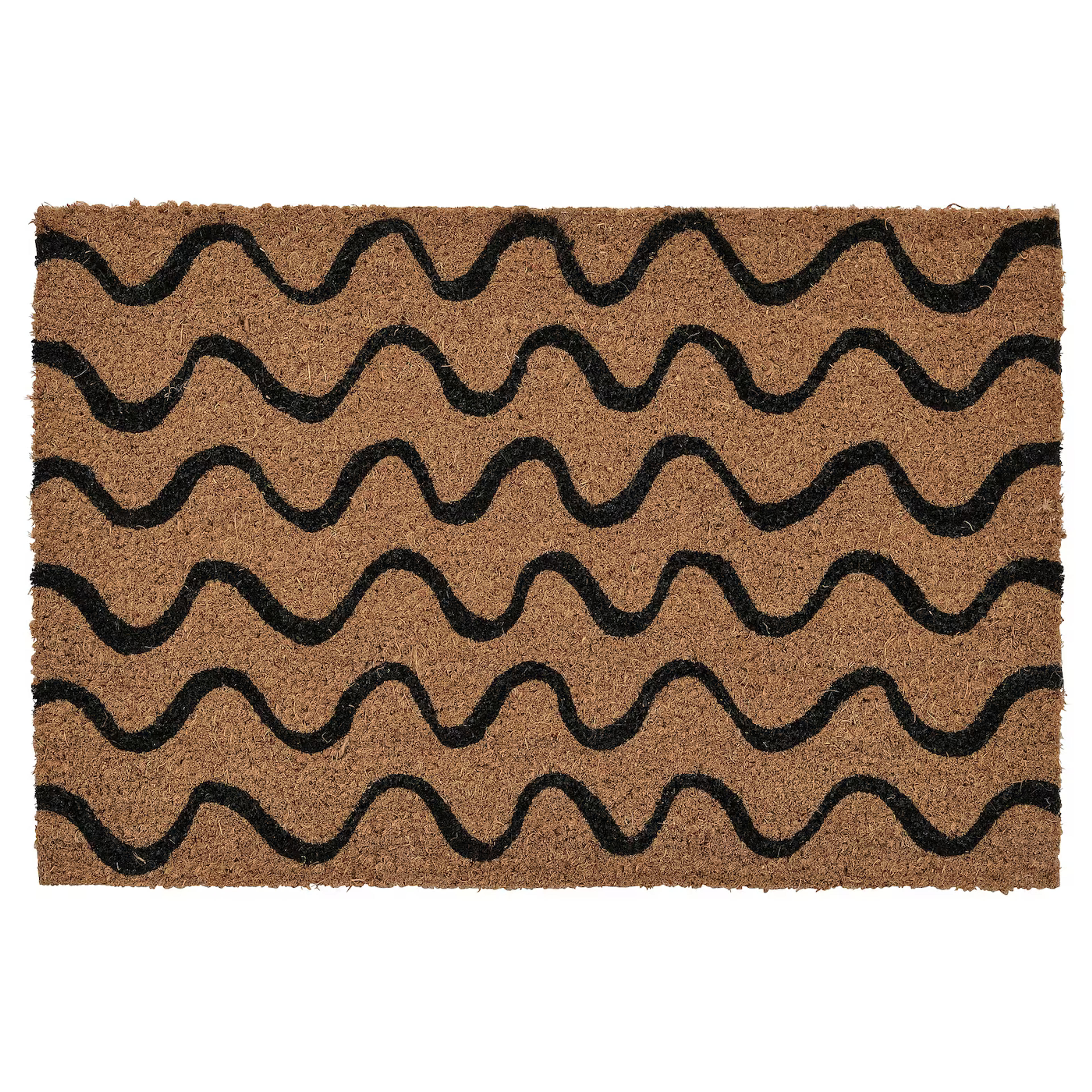 UNDERSTED Door mat, indoor - natural/black 1 ' 4 "x2 ' 0 "