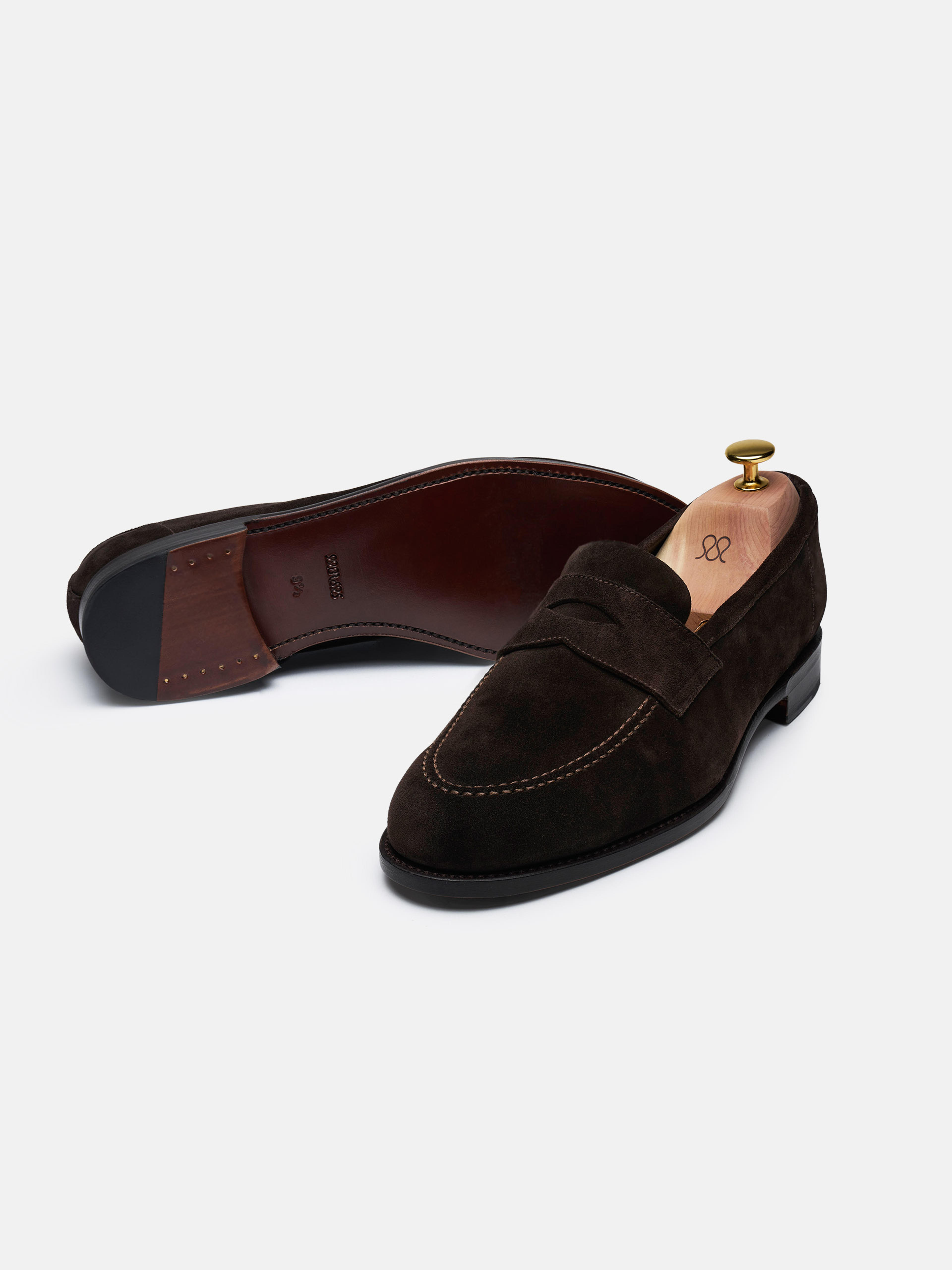 The Penny Loafer - Brown Suede - Unlined | MORJAS