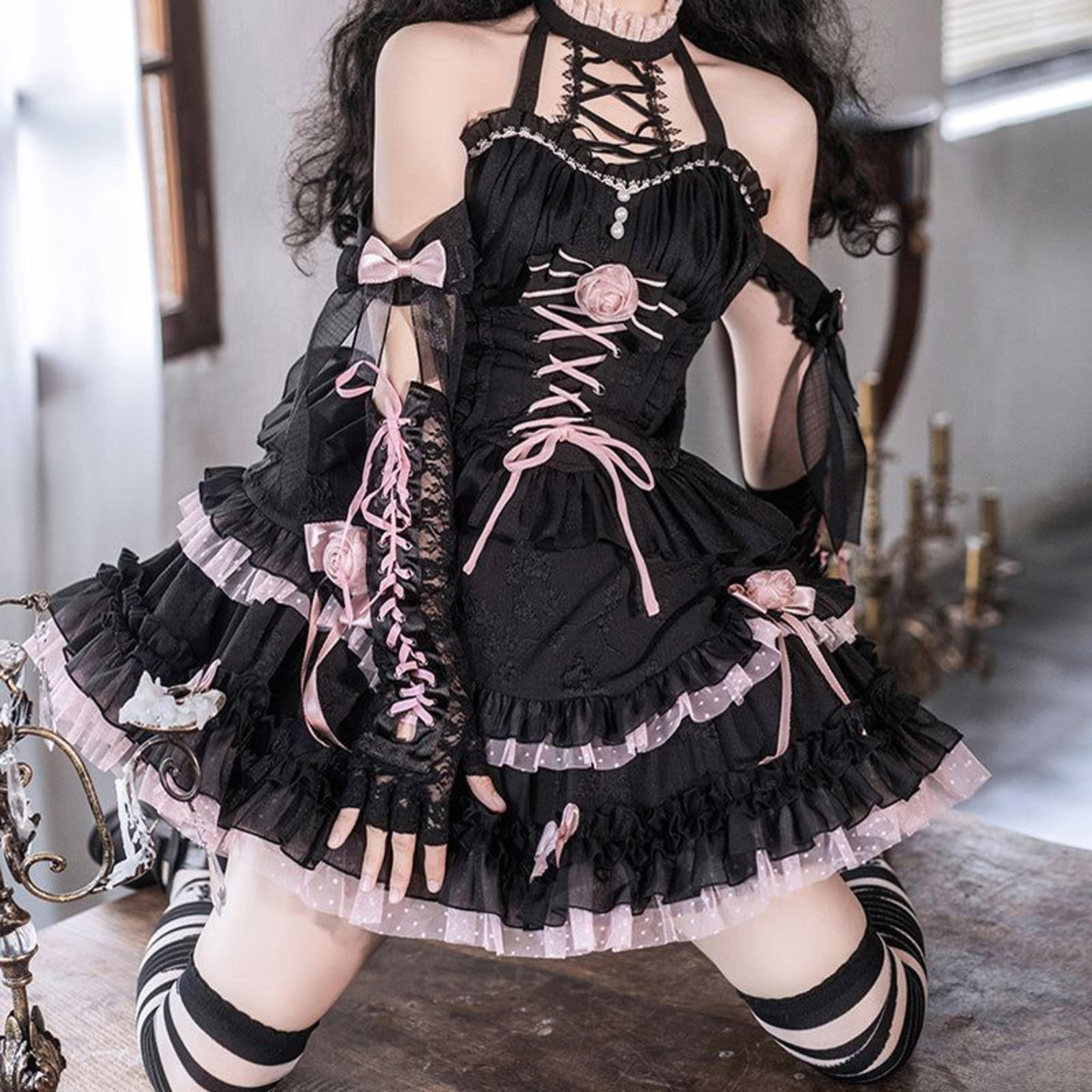 Lolita Dark Gothic JSK Dress LS0316 - L
