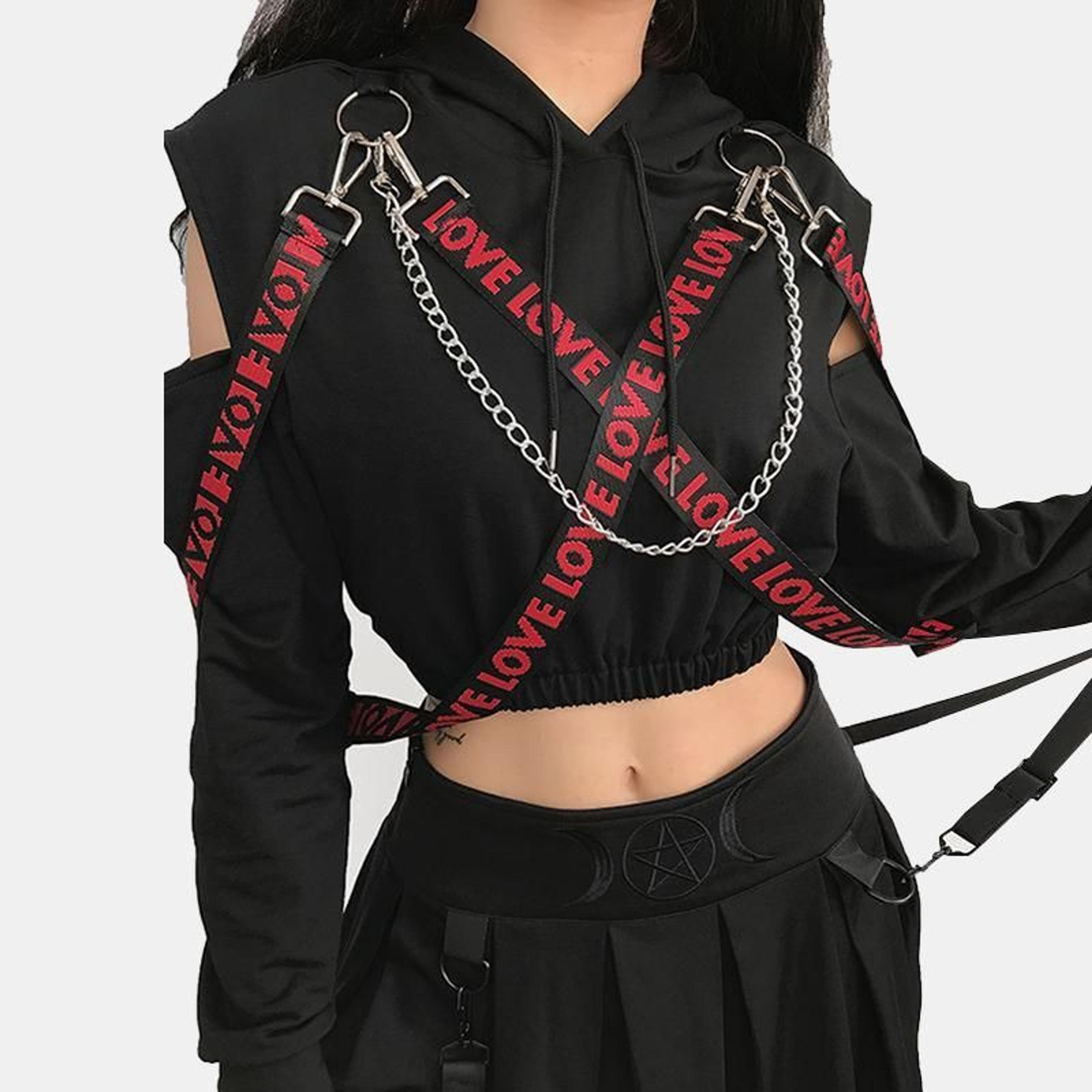 LOVE Letter Crop Top Hoodie